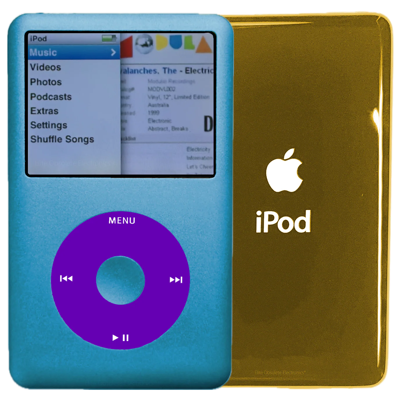 New Apple iPod Classic 6th & 7th Generation Sky Blue / Purple / Sky Blue (Gold)