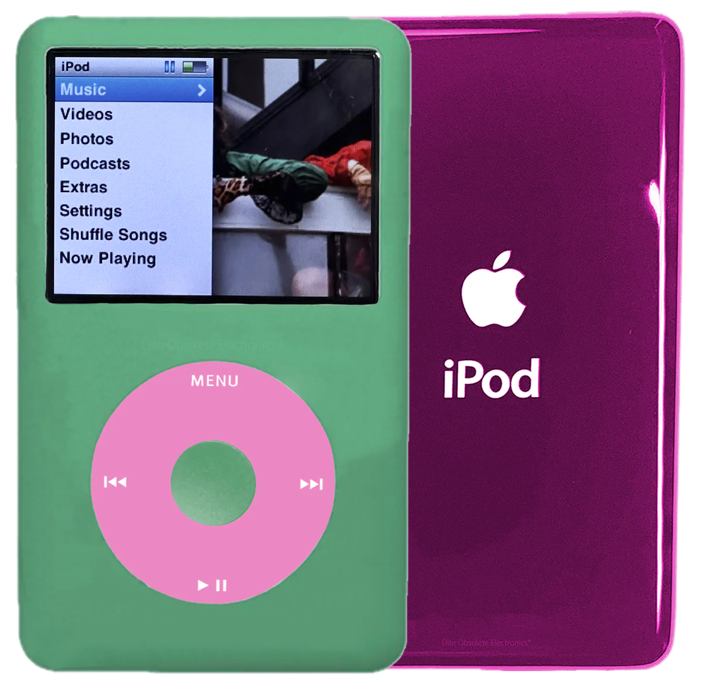 New Apple iPod Classic 6th & 7th Generation Teal Green Metal / Light Pink / Teal Green Metal (Hyper Pink)