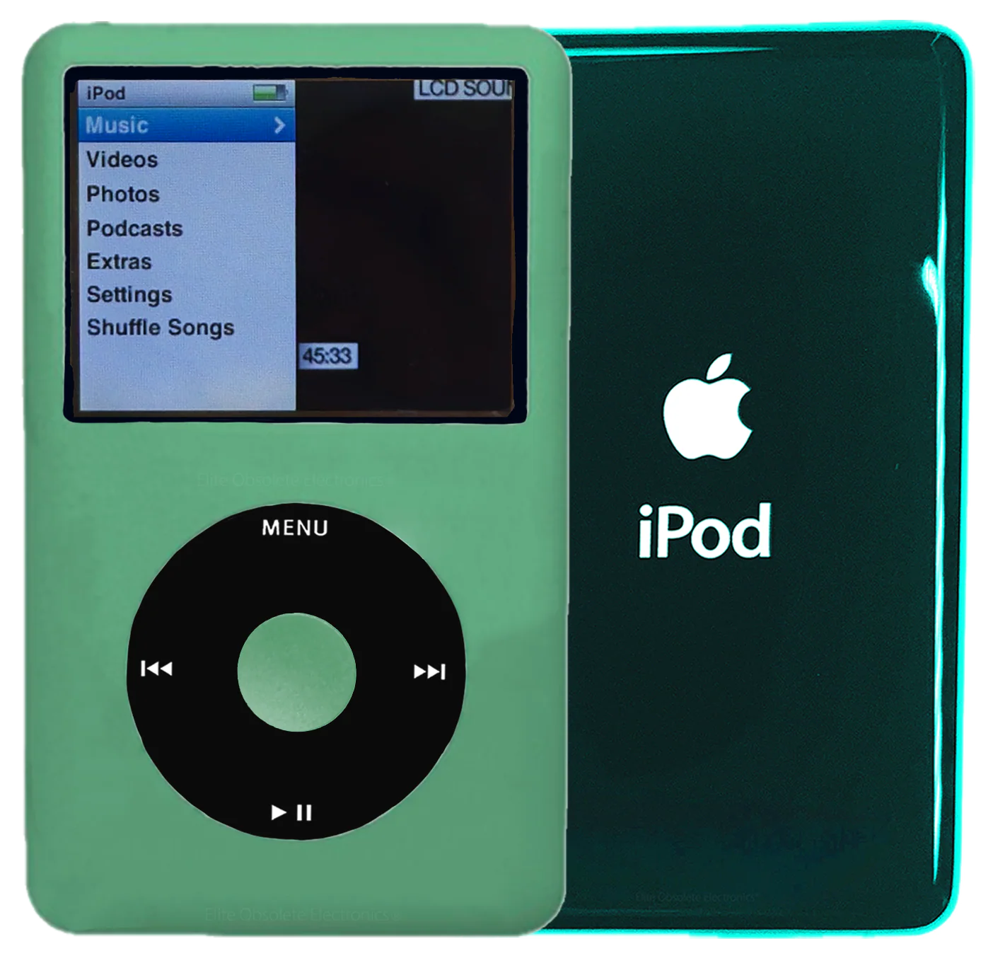 New Apple iPod Classic 6th & 7th Generation Teal Green Metal/ Black / Teal Green Metal (Pine Green)