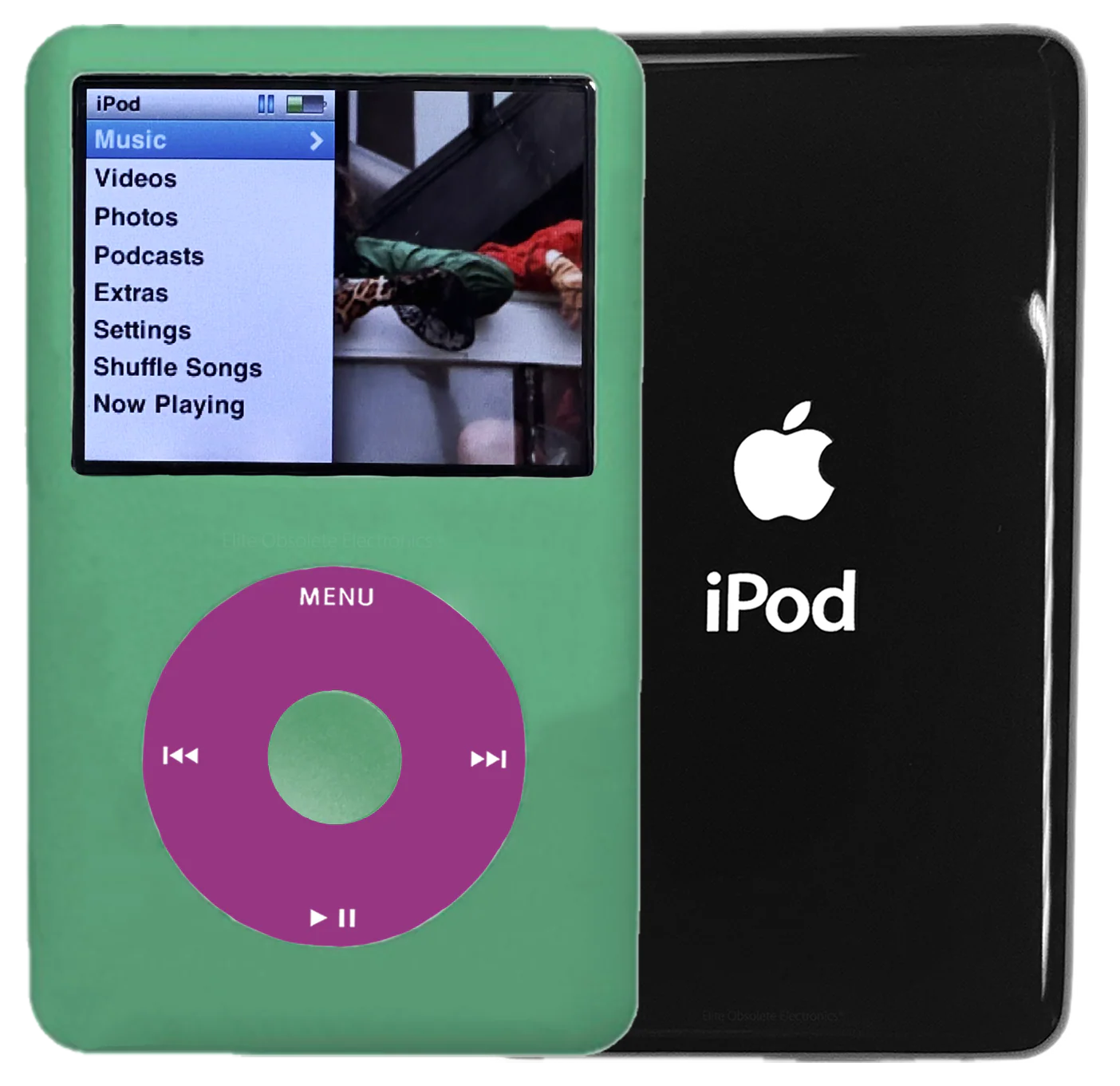 New Apple iPod Classic 6th & 7th Generation Teal Green Metal / Pink / Teal Green Metal (Black)