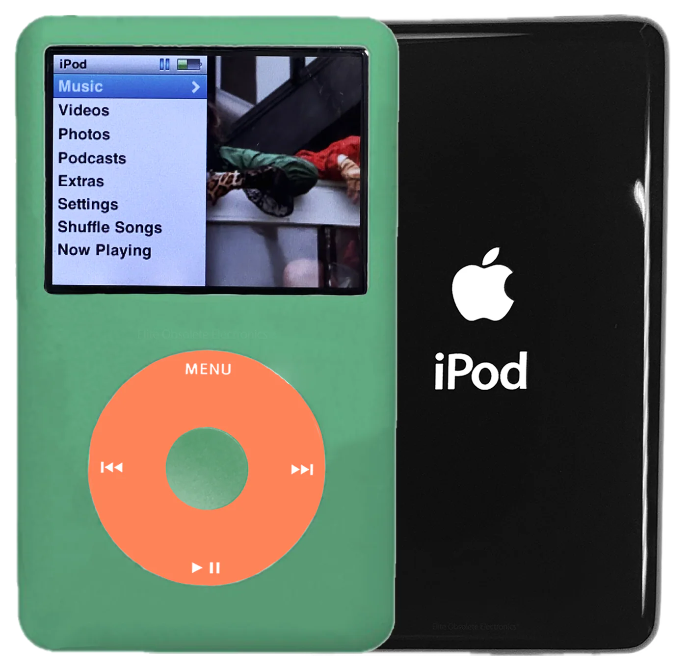 New Apple iPod Classic 6th & 7th Generation Teal Green Metal / Orange / Teal Green Metal  (Black)