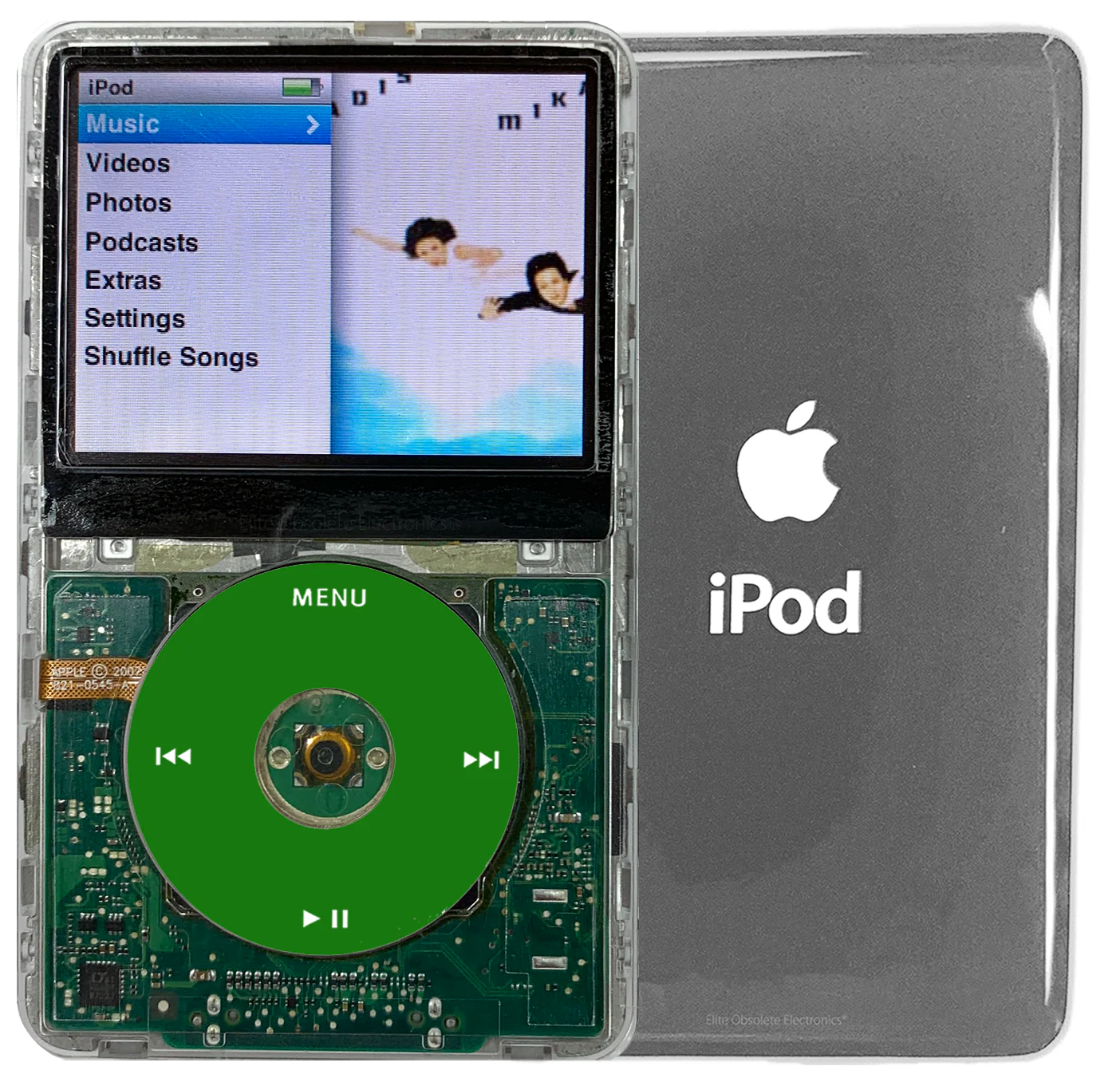 New Apple iPod Classic 6th & 7th Generation Transparent / Green / Transparent (Silver)