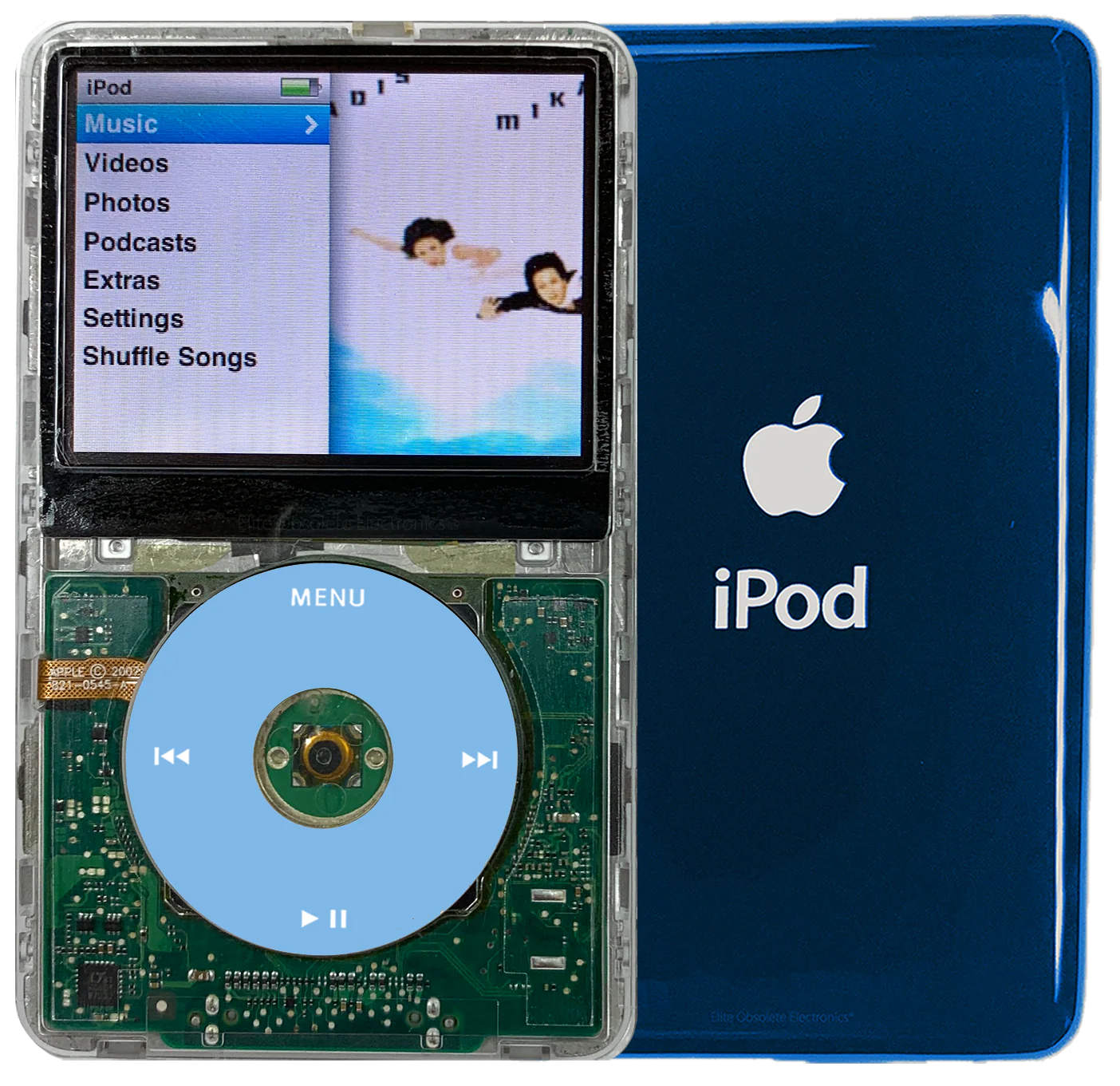 New Apple iPod Classic 6th & 7th Generation Transparent / Light Blue / Transparent (Aqua)