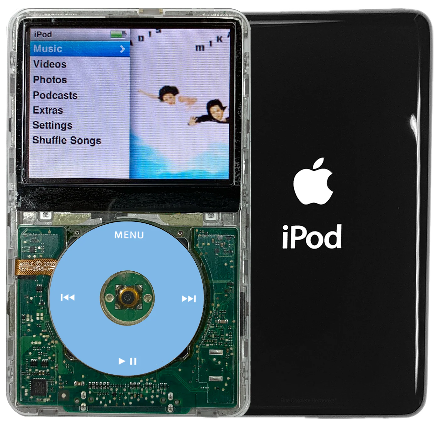 New Apple iPod Classic 6th & 7th Generation Transparent / Light Blue / Transparent (Black)