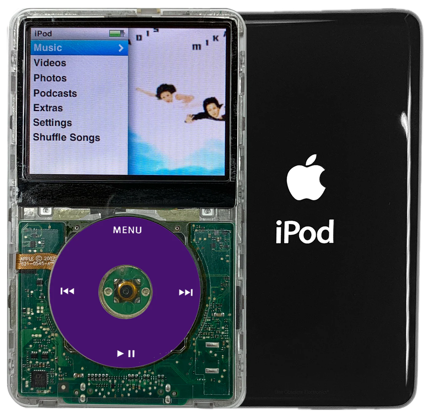 New Apple iPod Classic 6th & 7th Generation Transparent / Purple / Transparent (Black)