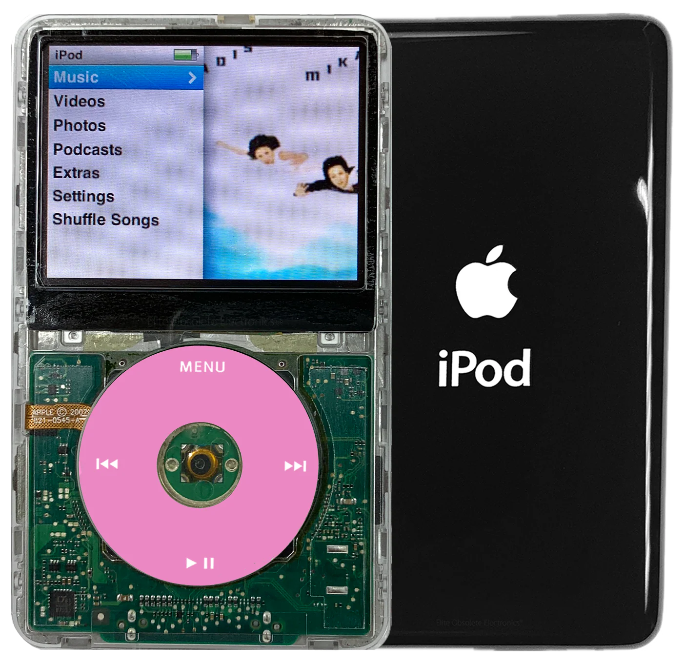 New Apple iPod Classic 6th & 7th Generation Transparent / Light Pink / Transparent (Black)