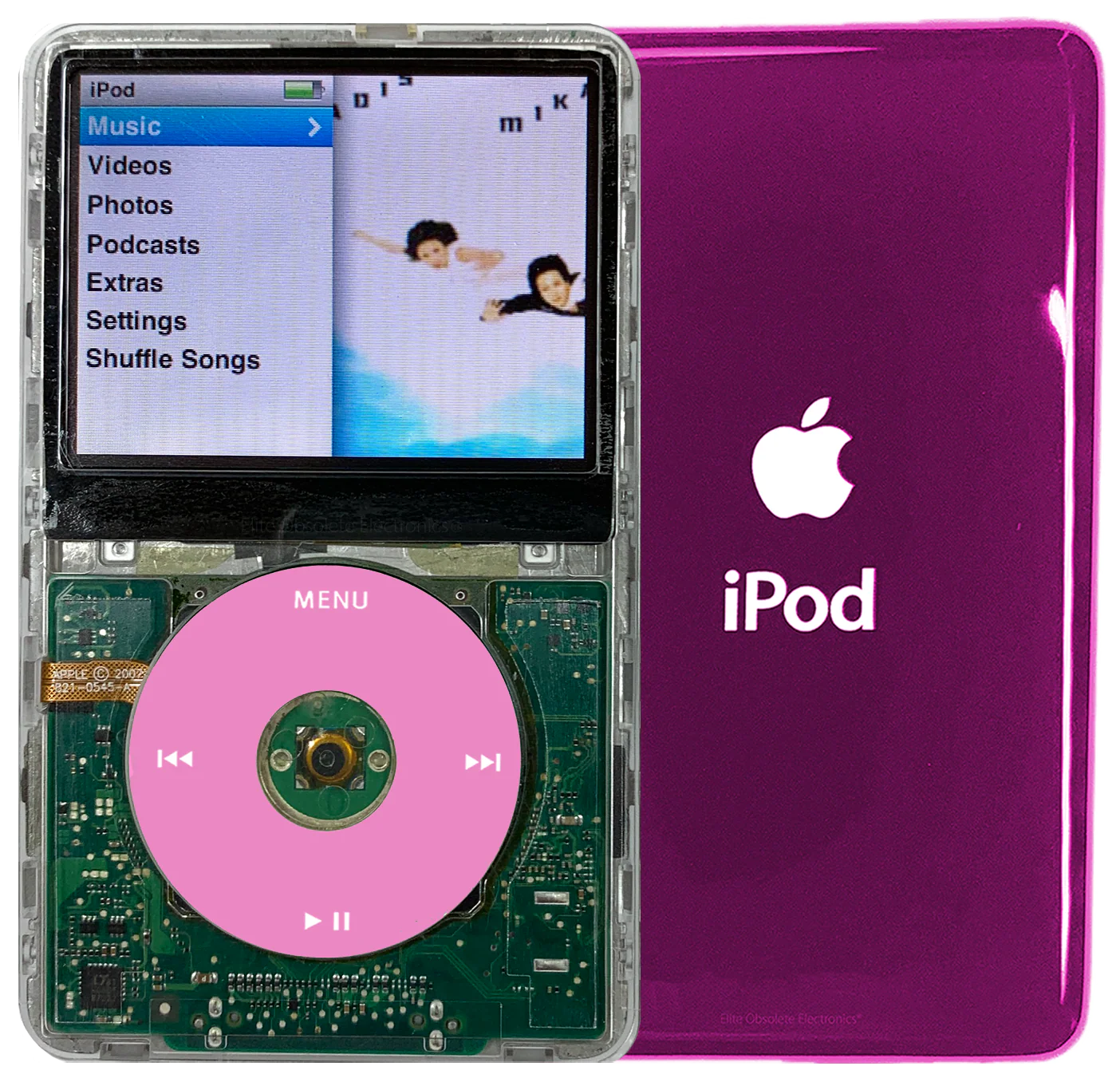 New Apple iPod Classic 6th & 7th Generation Transparent / Light Pink / Transparent (Hyper Pink)