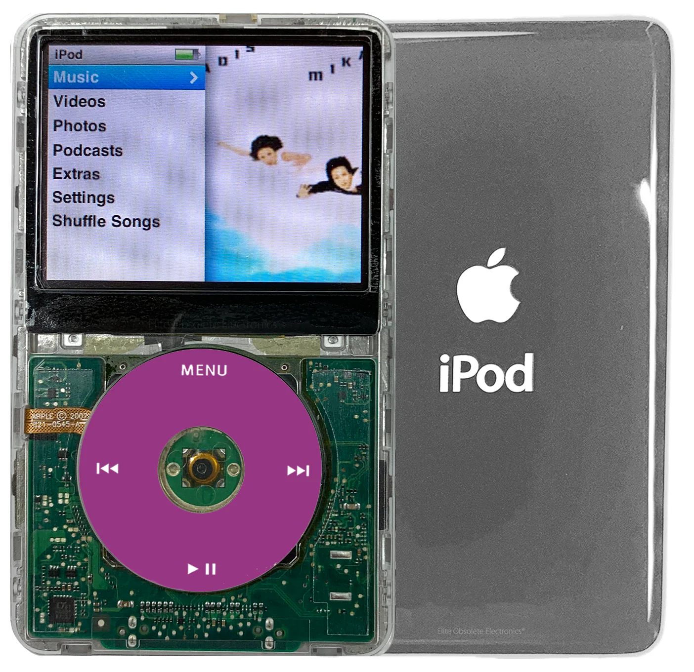 New Apple iPod Classic 6th & 7th Generation Transparent / Pink / Transparent (Silver)