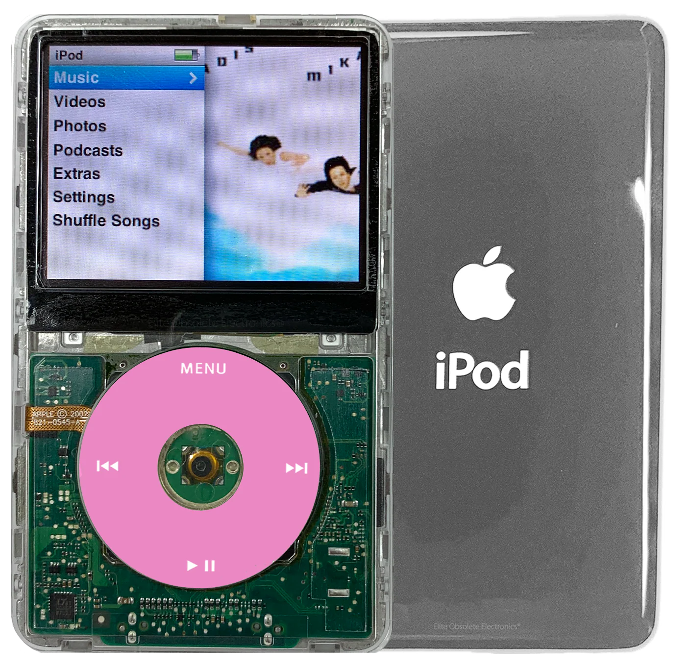 New Apple iPod Classic 6th & 7th Generation Transparent / Light Pink / Transparent (Silver)