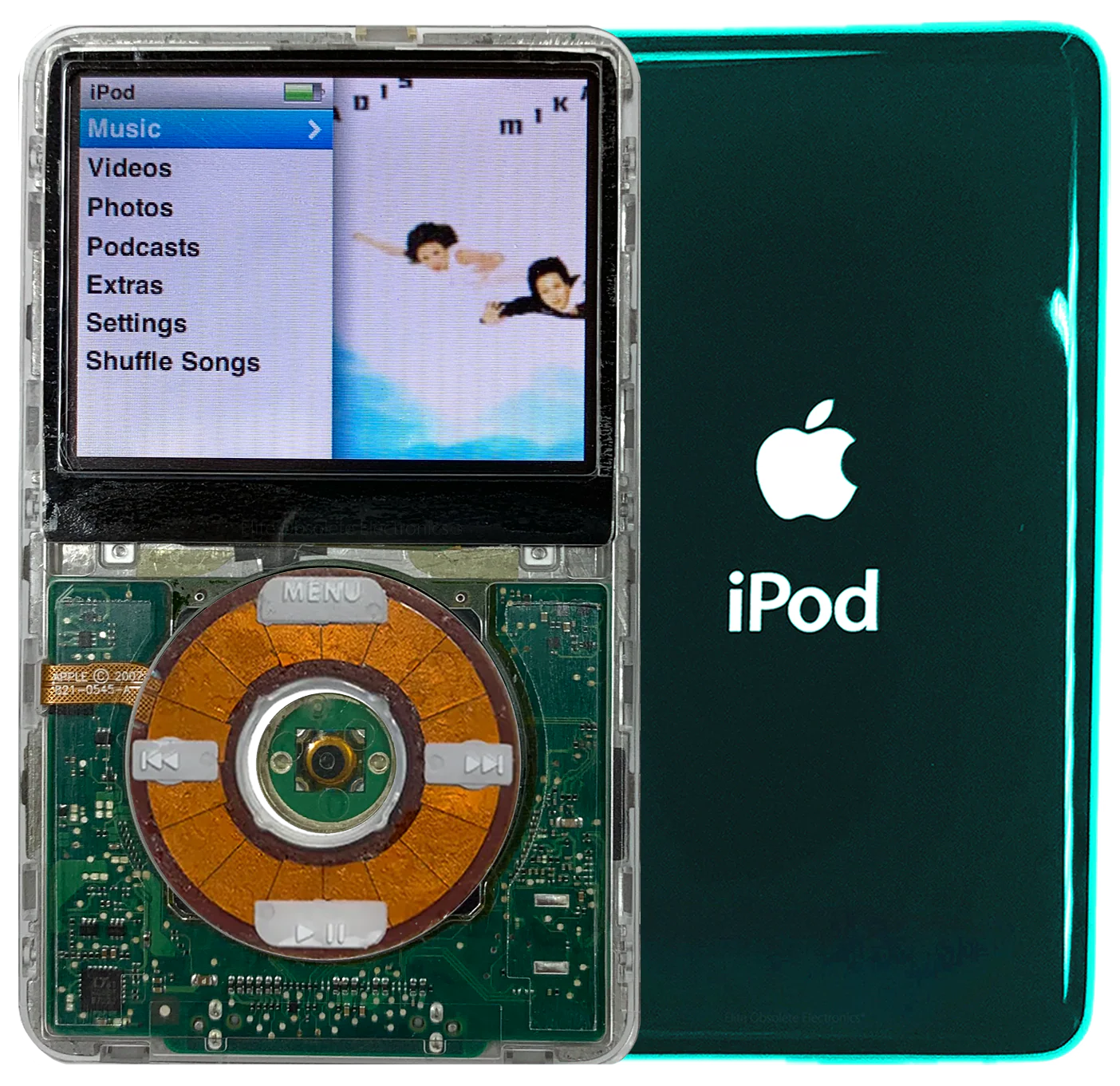 New Apple iPod Classic 6th & 7th Generation Transparent / Transparent / Transparent (Pine Green)