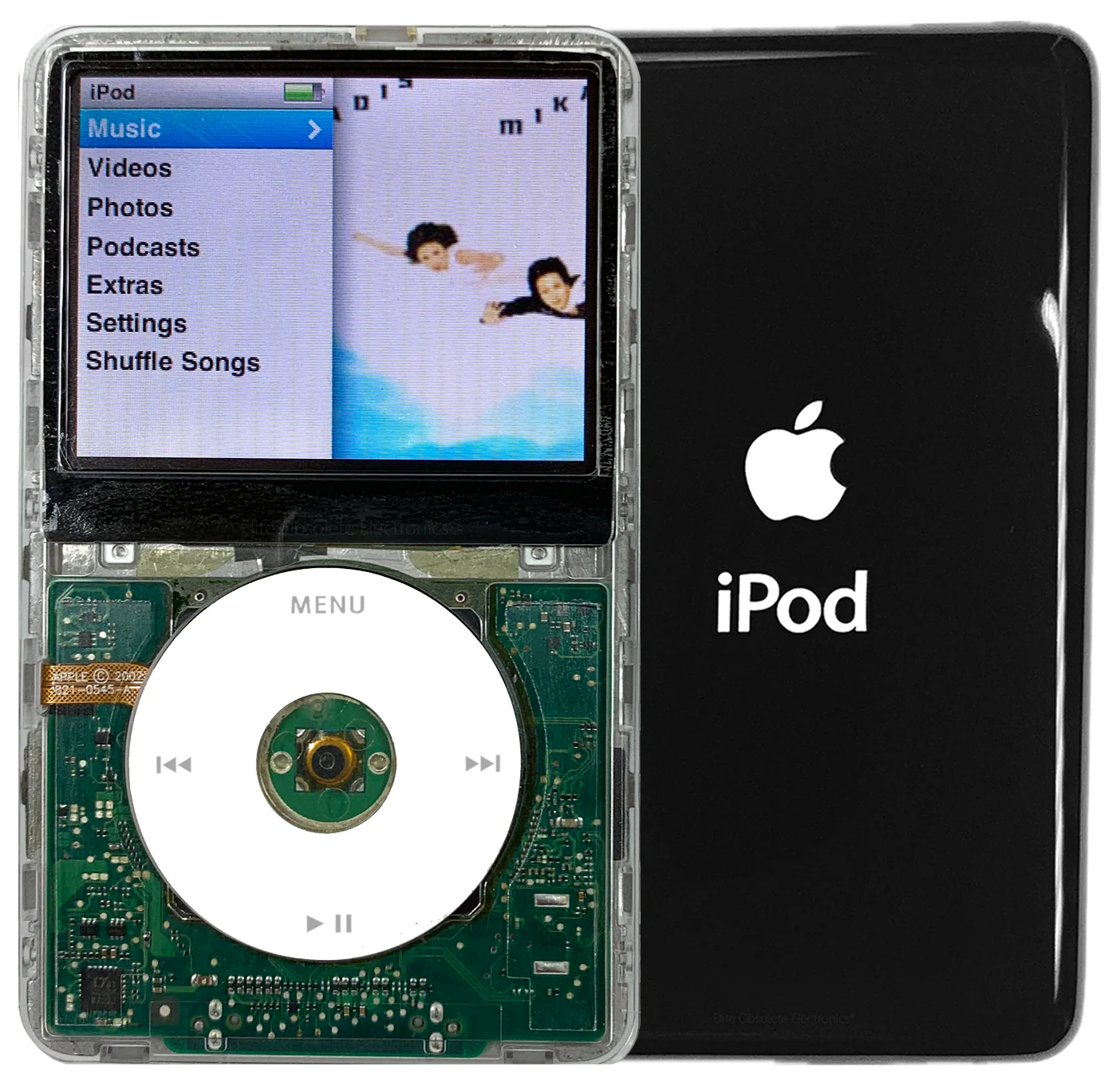 New Apple iPod Classic 6th & 7th Generation Transparent / White / Transparent (Black)