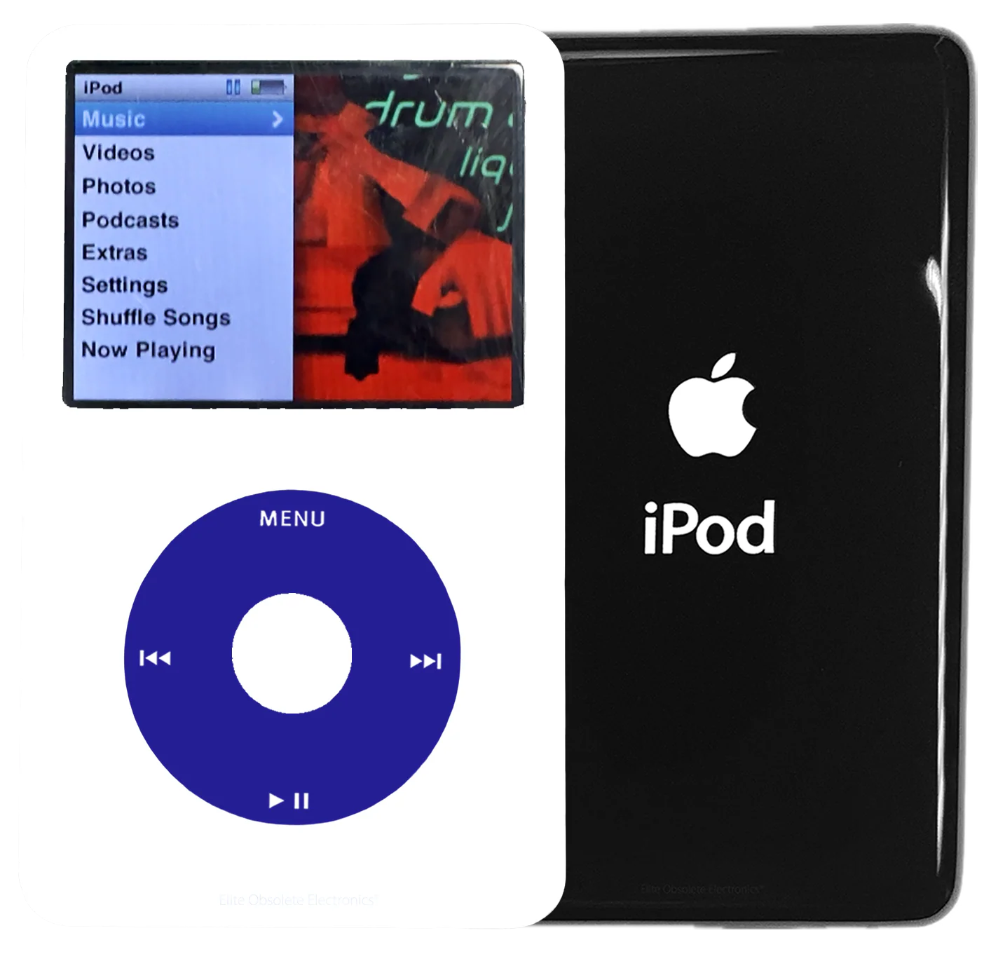 New Apple iPod Classic 6th & 7th Generation White Plastic / Blue / White Plastic (Black)