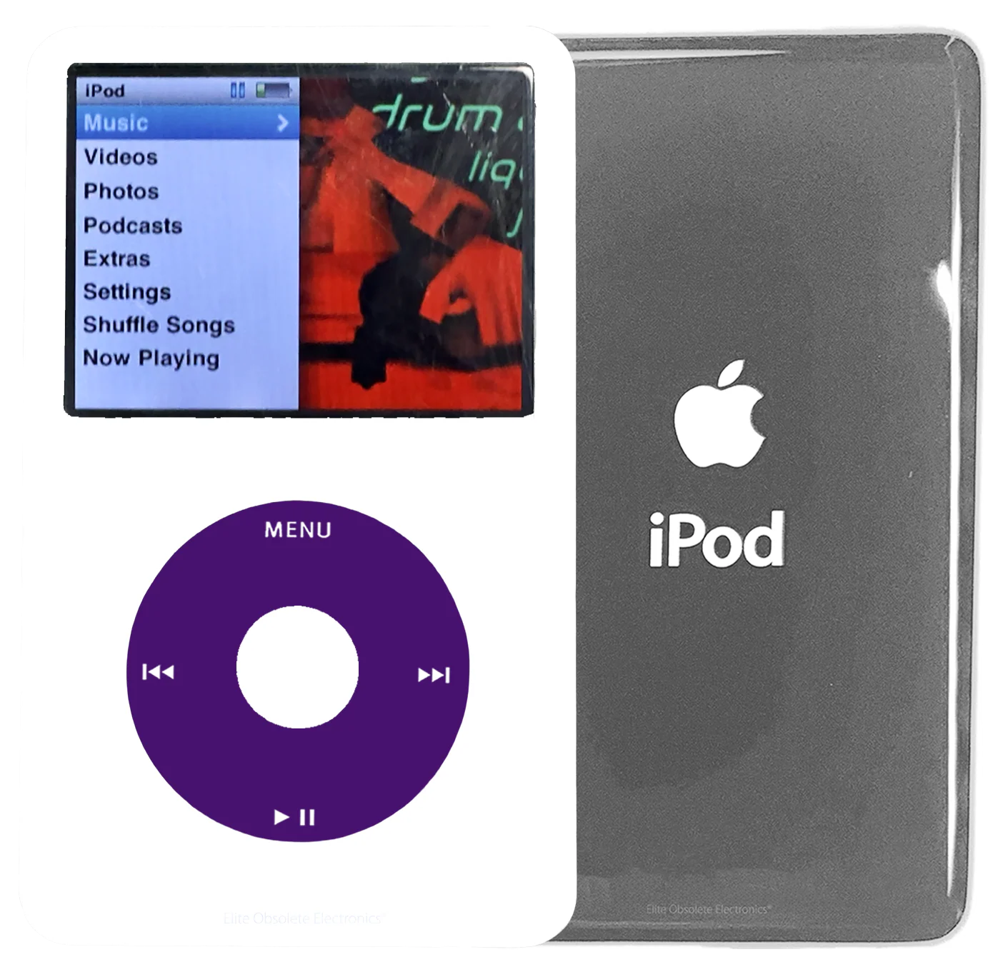 New Apple iPod Classic 6th & 7th Generation White Plastic / Purple / White Plastic (Silver)