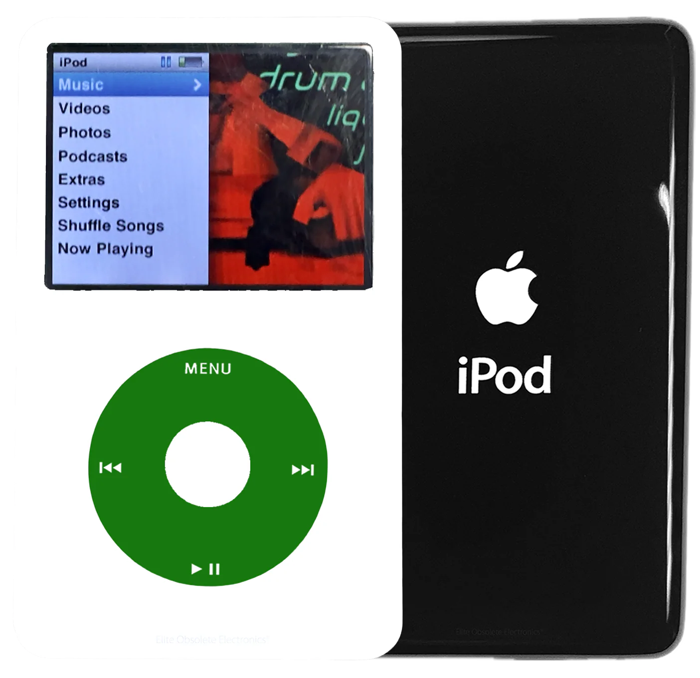 New Apple iPod Classic 6th & 7th Generation White Plastic / Green / White Plastic (Black)