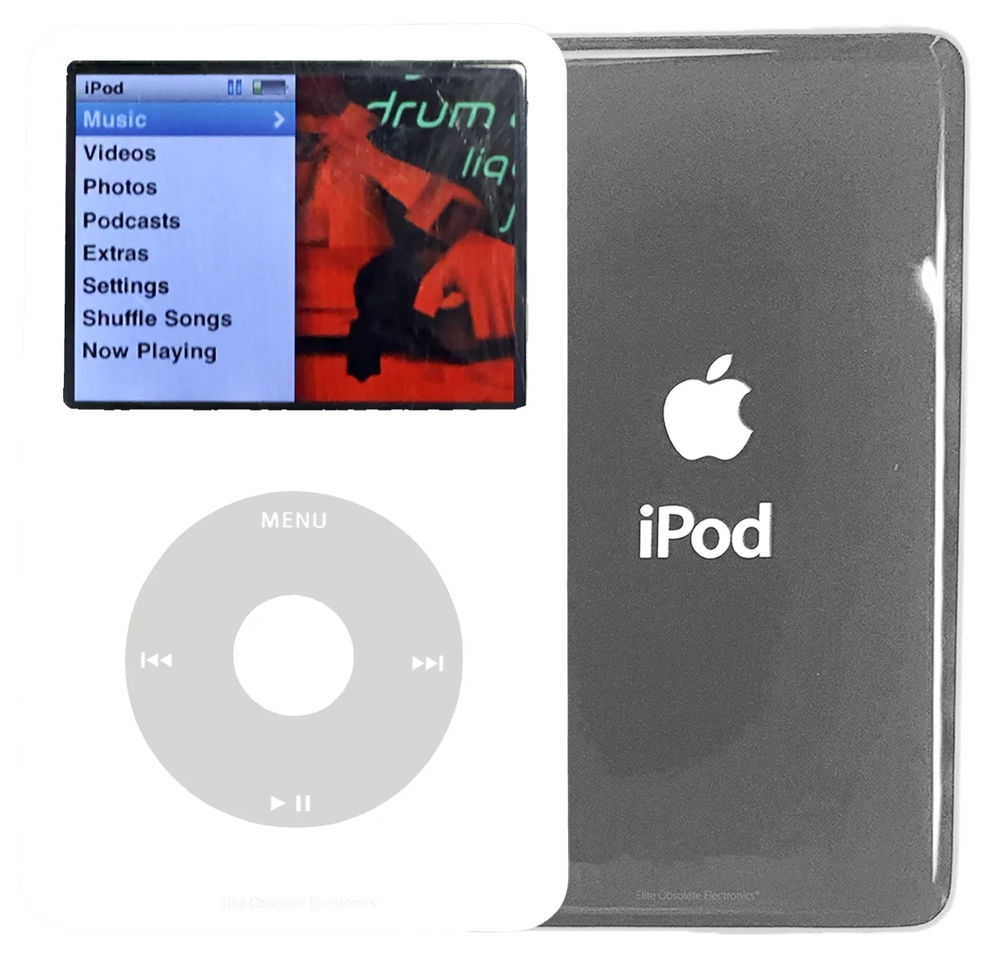 New Apple iPod Classic 6th & 7th Generation White Plastic / Grey / White Plastic (Silver)