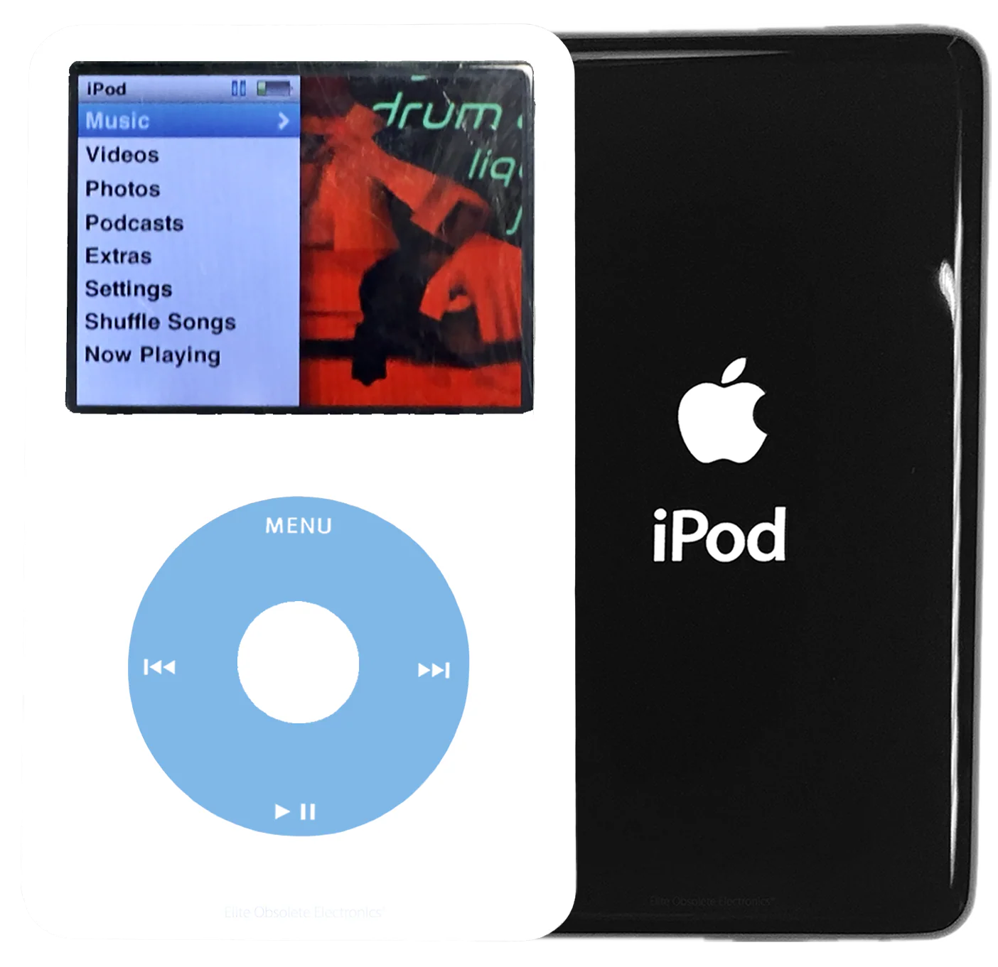 New Apple iPod Classic 6th & 7th Generation White Plastic / Light Blue / White Plastic (Black)