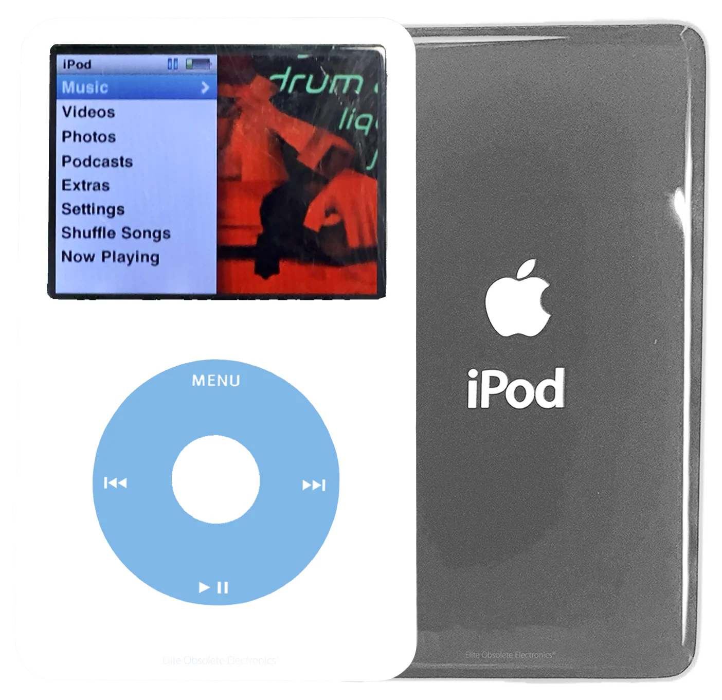 New Apple iPod Classic 6th & 7th Generation White Plastic / Light Blue / White Plastic (Silver)
