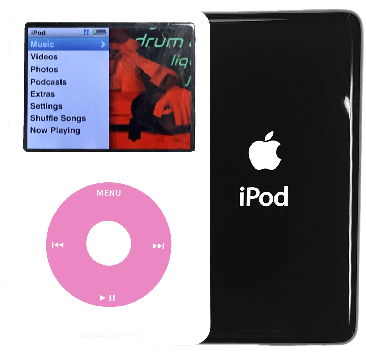 New Apple iPod Classic 6th & 7th Generation White Plastic / Light Pink / White Plastic (Black)