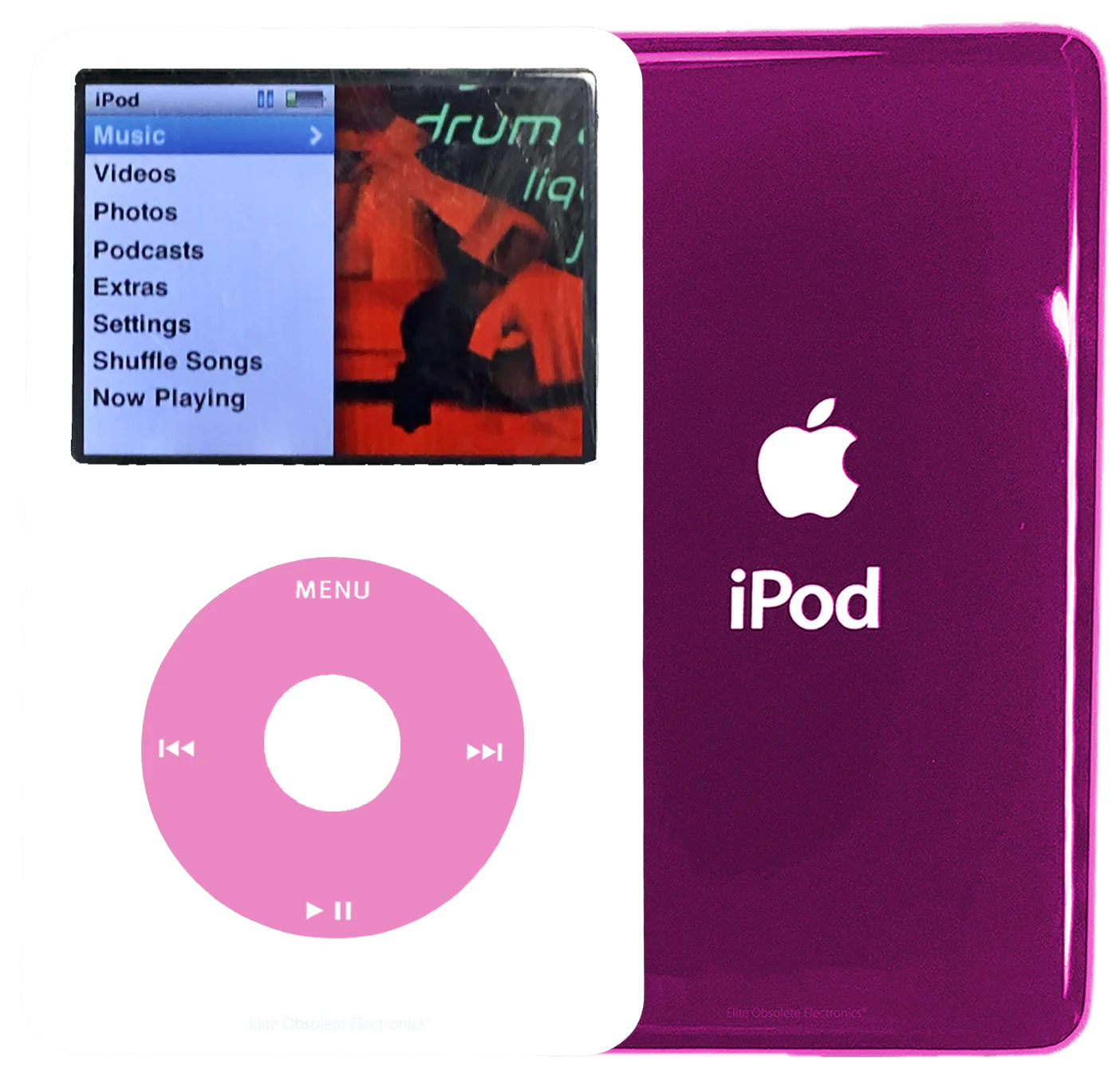 New Apple iPod Classic 6th & 7th Generation White Plastic / Light Pink / White Plastic (Hyper Pink)