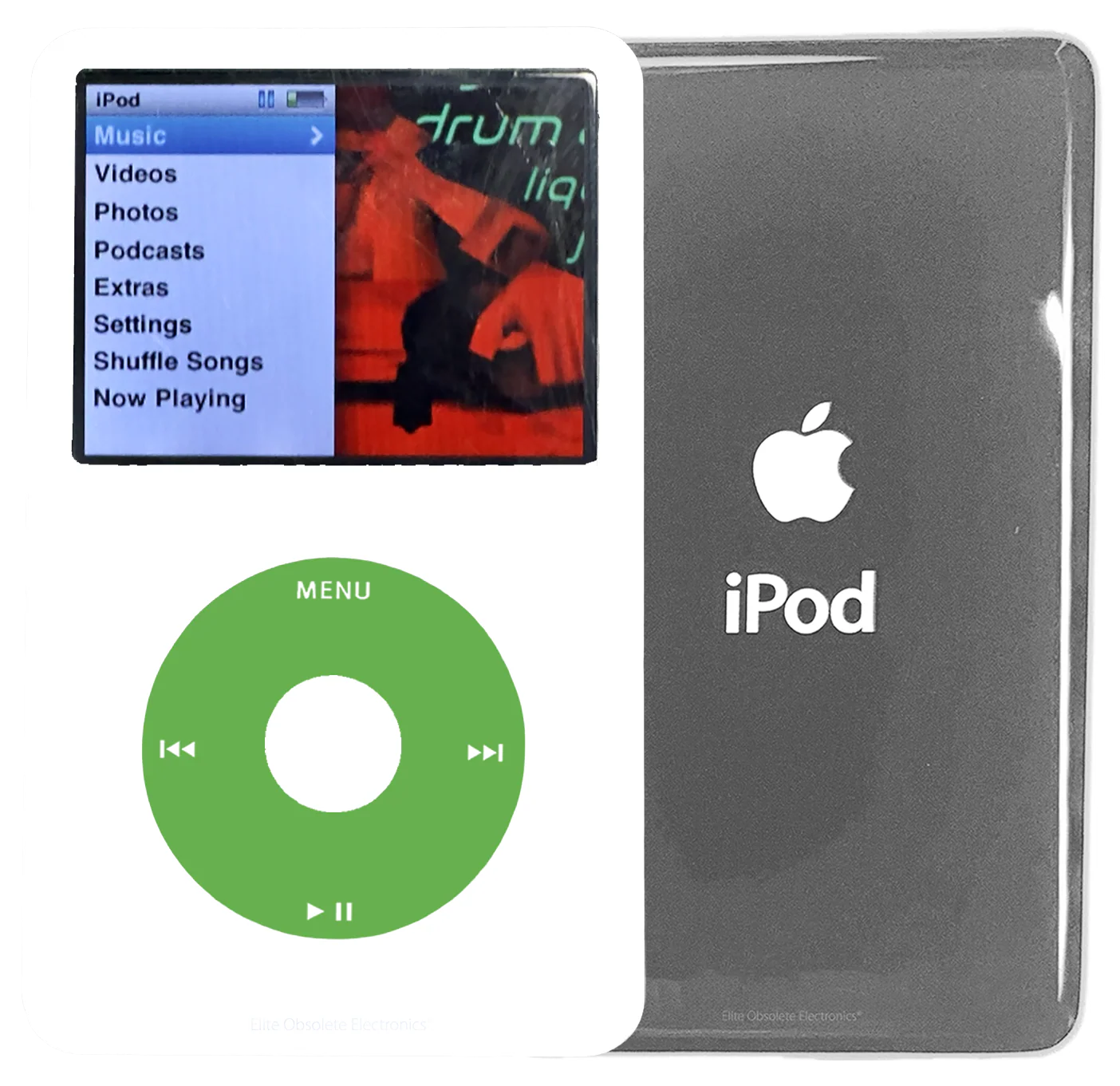 New Apple iPod Classic 6th & 7th Generation White Plastic / Light Green / White Plastic (Silver)