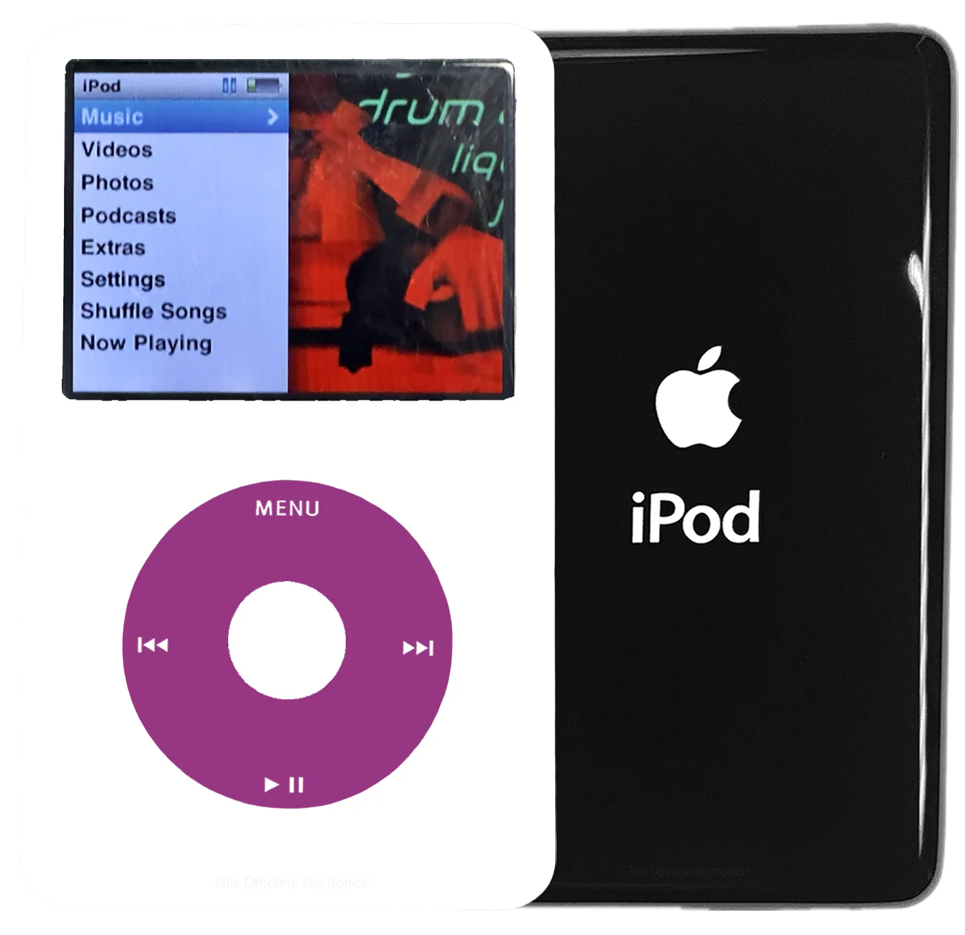 New Apple iPod Classic 6th & 7th Generation White Plastic / Pink / White Plastic (Black)