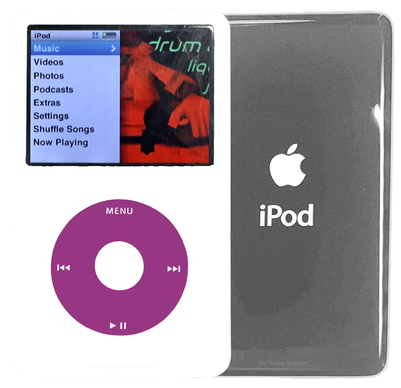 New Apple iPod Classic 6th & 7th Generation White Plastic / Pink / White Plastic (Silver)