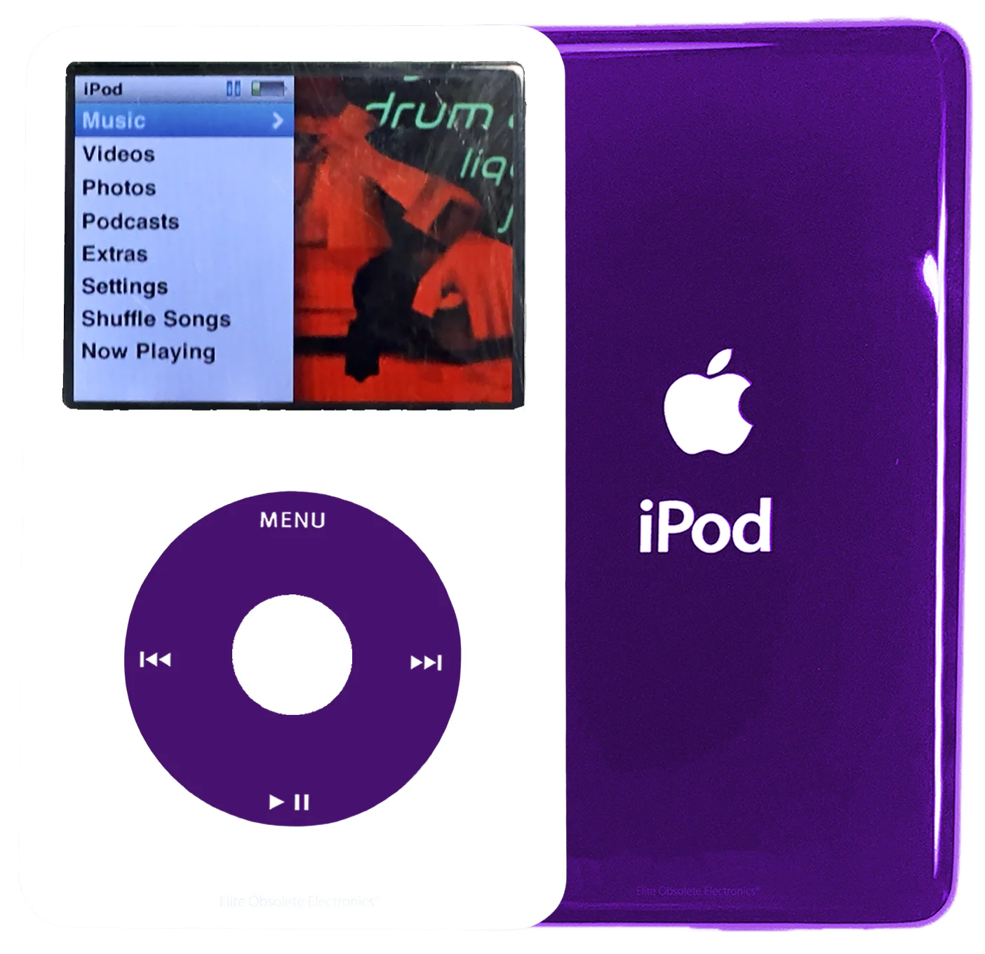 New Apple iPod Classic 6th & 7th Generation White Plastic / Purple / White Plastic (Midnight Purple)