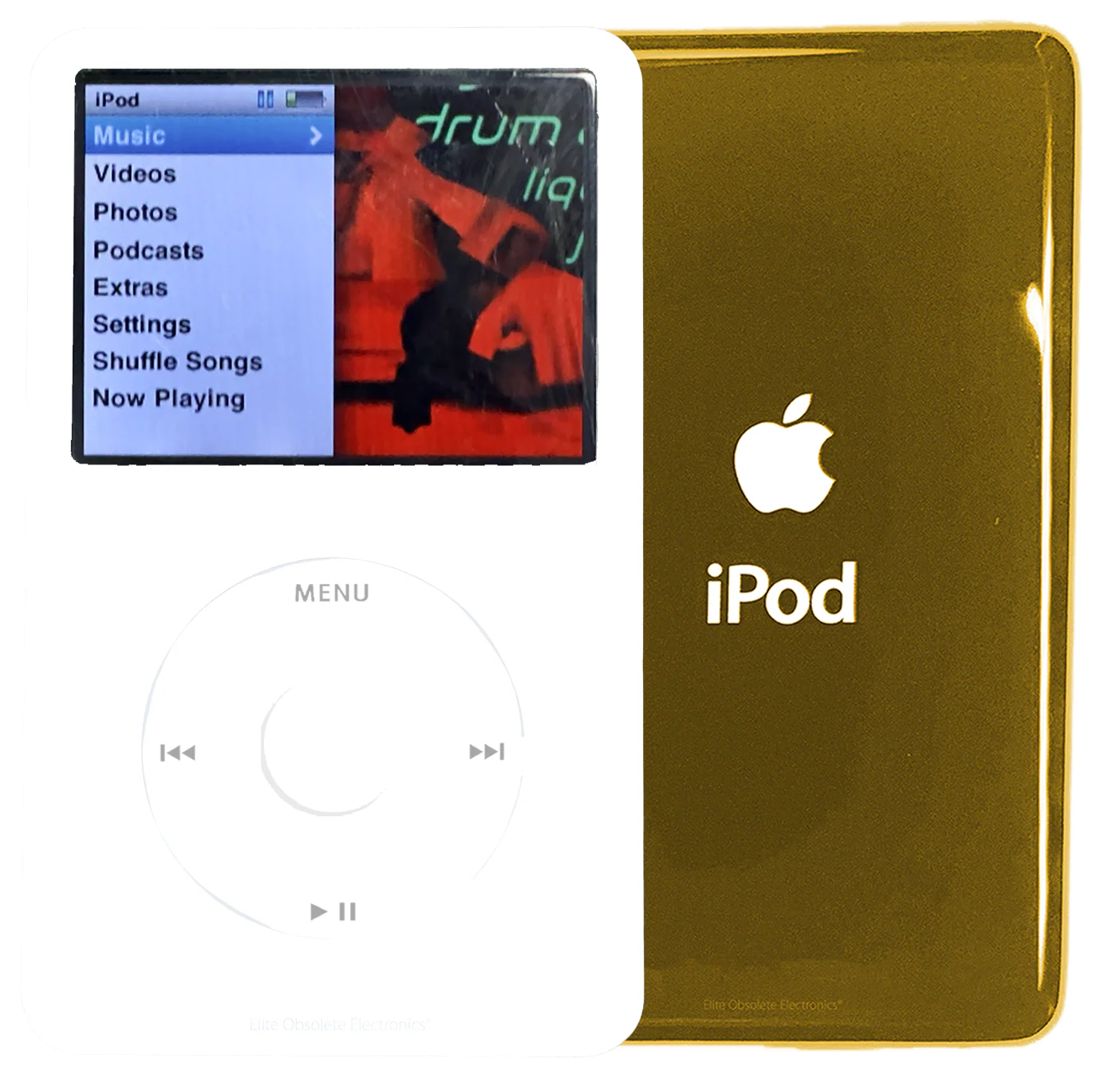New Apple iPod Classic 6th & 7th Generation White Plastic / White / White Plastic (Gold)
