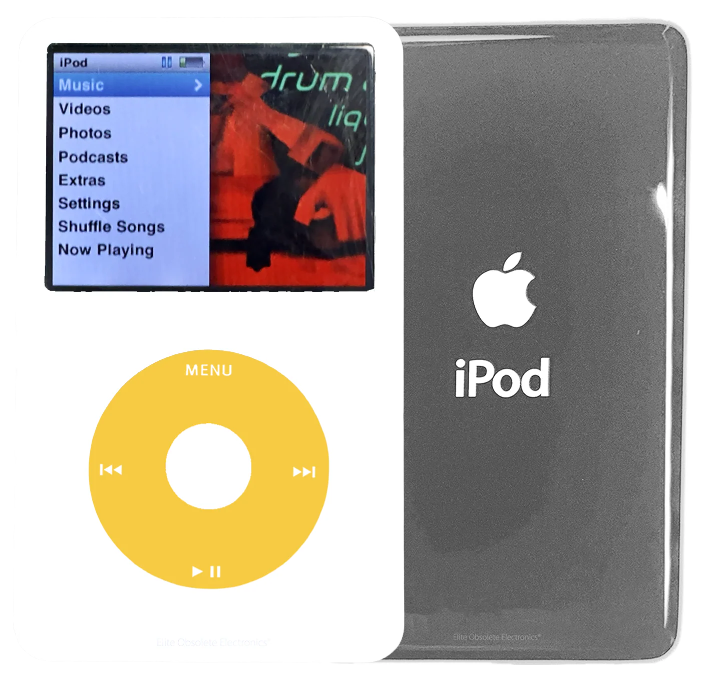 New Apple iPod Classic 6th & 7th Generation White Plastic / Yellow / White Plastic (Silver)