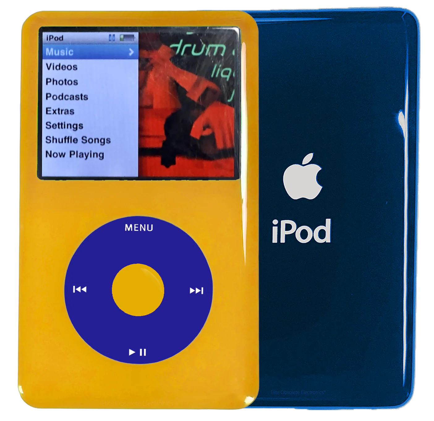 New Apple iPod Classic 6th & 7th Generation Yellow Plastic / Blue / Yellow Plastic (Aqua)
