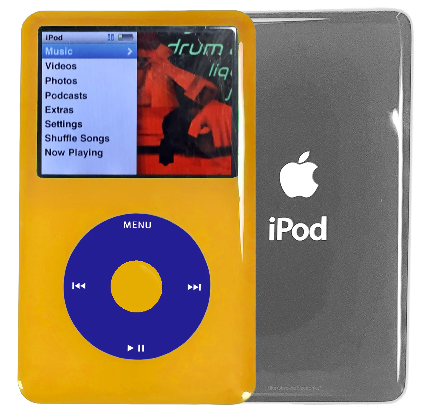 New Apple iPod Classic 6th & 7th Generation Yellow Plastic / Blue / Yellow Plastic (Silver)