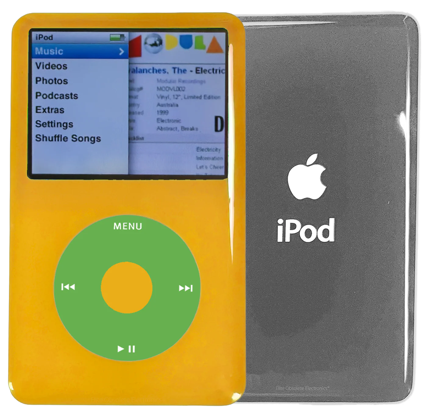 New Apple iPod Classic 6th & 7th Generation Yellow Plastic / Light Green / Yellow Plastic (Silver)