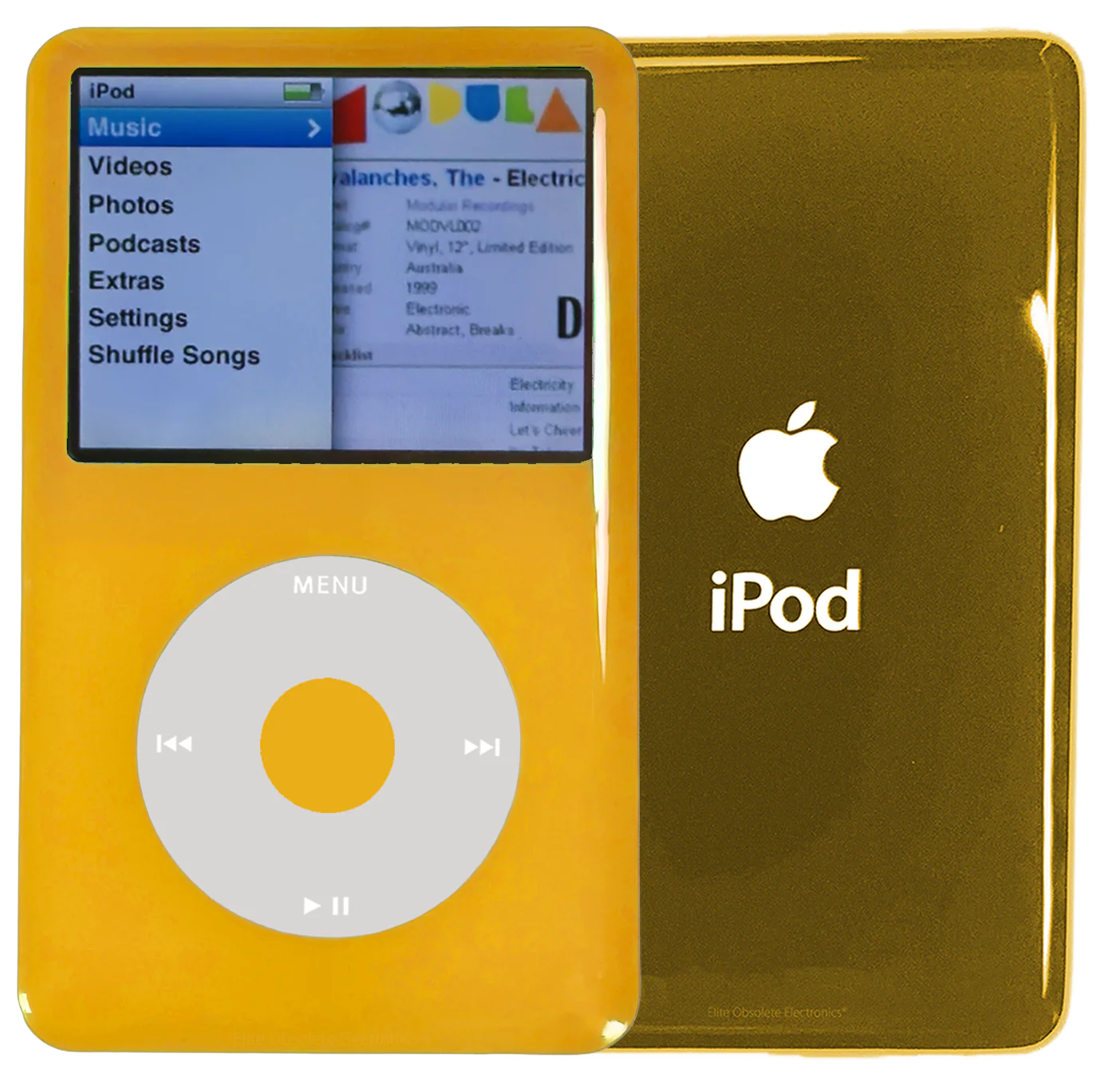 New Apple iPod Classic 6th & 7th Generation Yellow Plastic / Grey / Yellow Plastic (Gold)