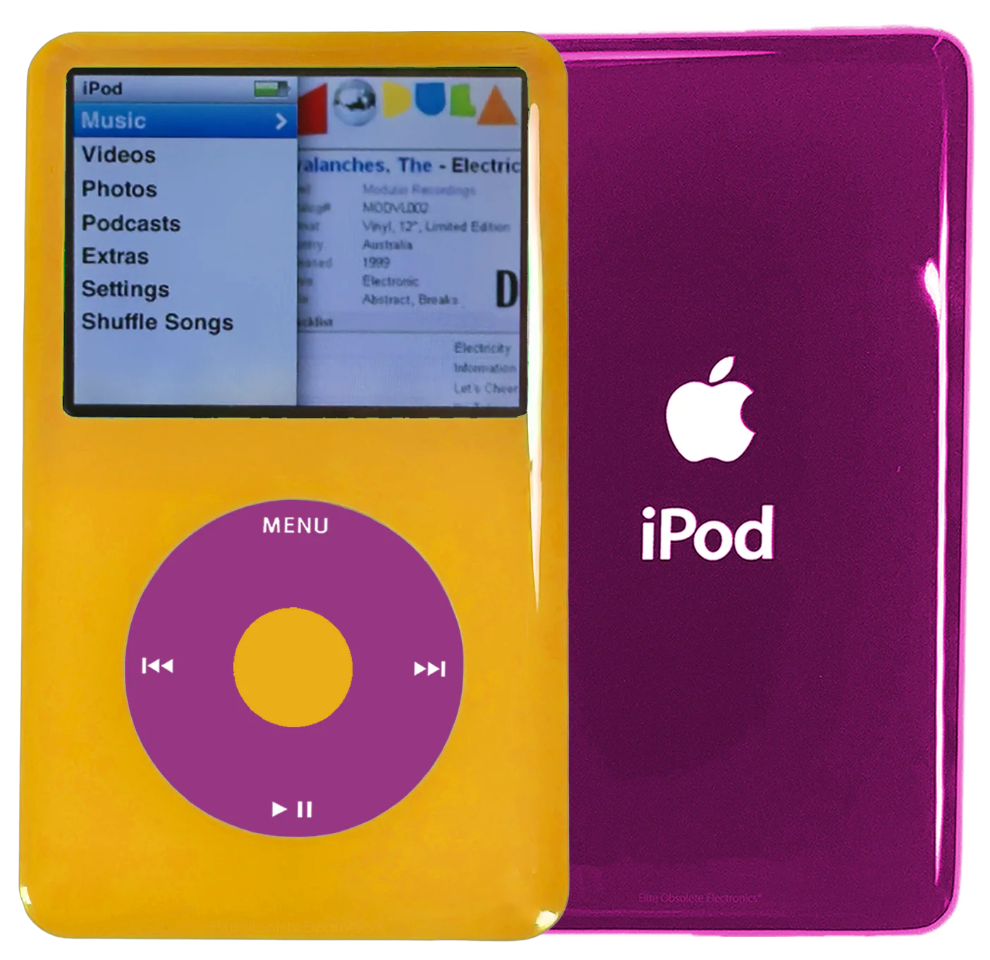 New Apple iPod Classic 6th & 7th Generation Yellow Plastic / Pink / Yellow Plastic (Hyper Pink)