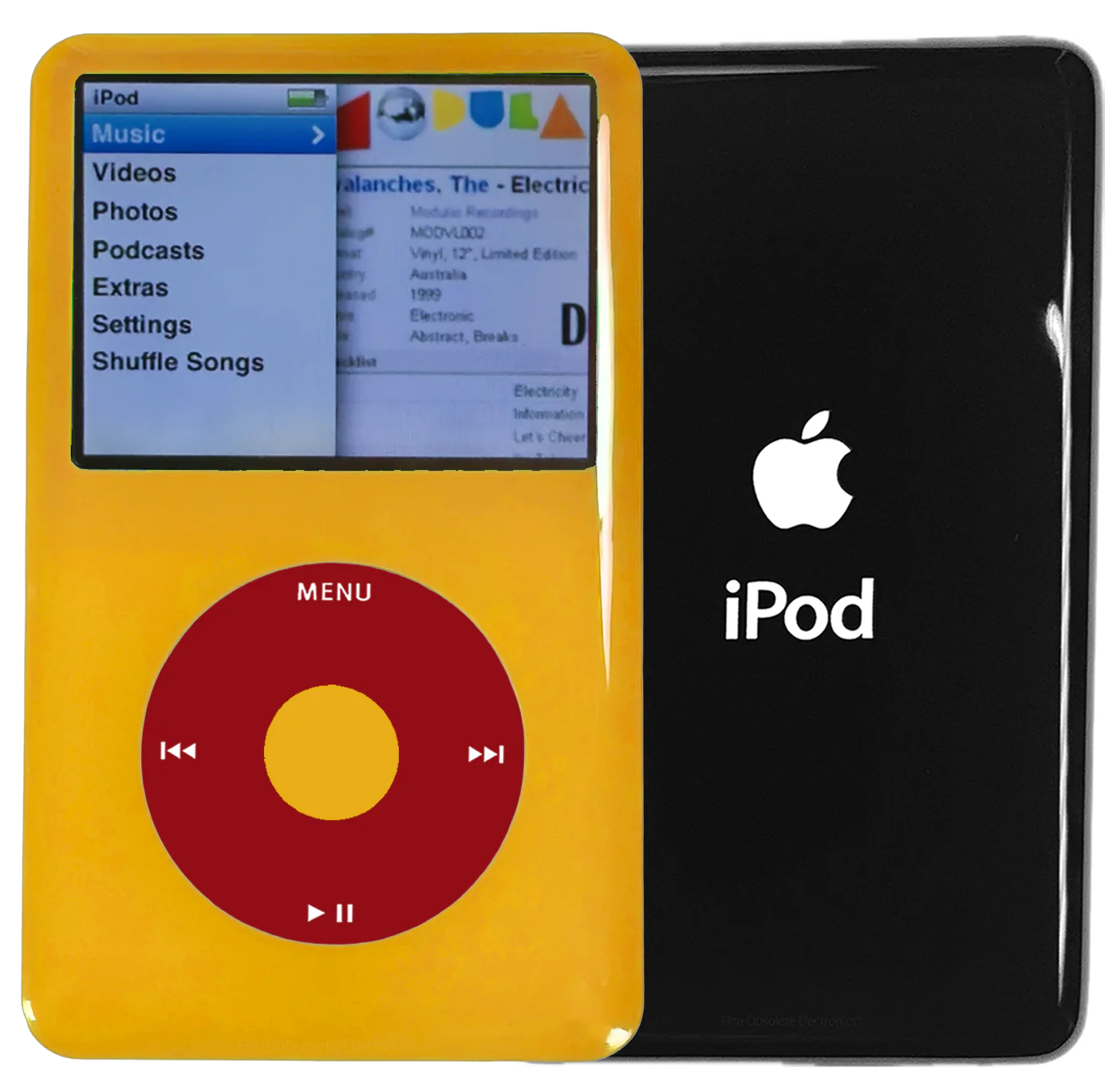 New Apple iPod Classic 6th & 7th Generation Yellow Plastic / Red / Yellow Plastic (Black)