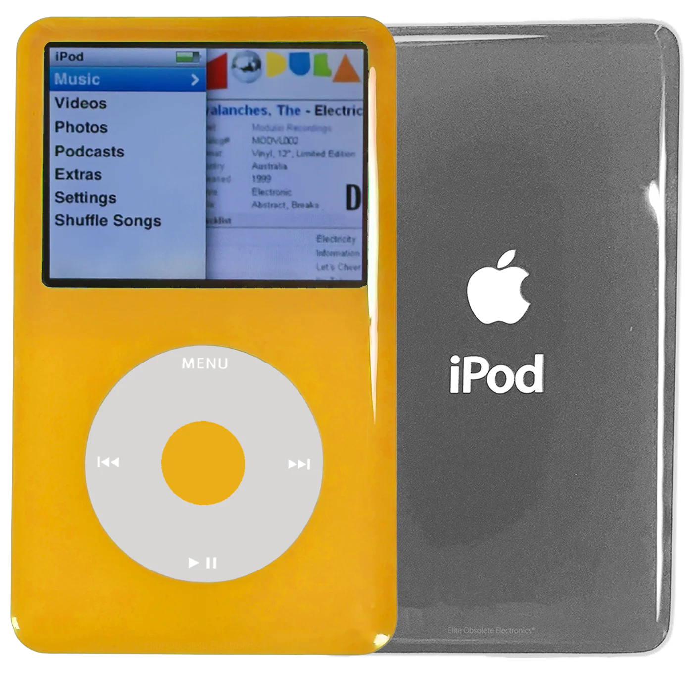 New Apple iPod Classic 6th & 7th Generation Yellow Plastic / White / Yellow Plastic (Silver)
