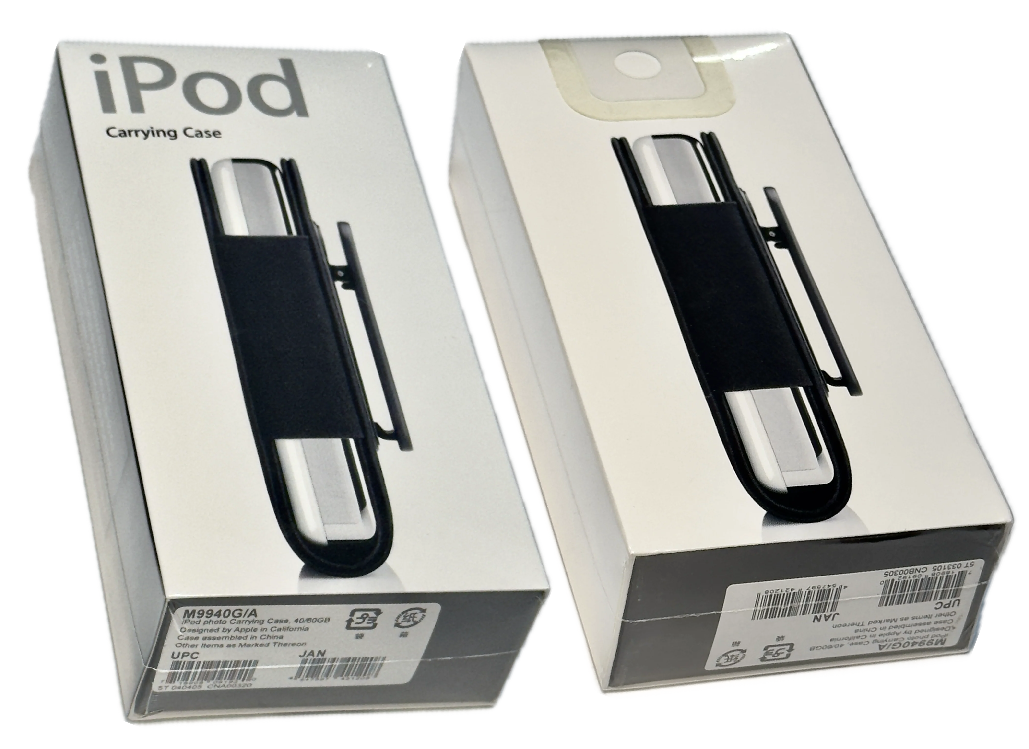 New Apple iPod 4th Mono Photo 40GB 60GB Carrying Case Belt Clip Stitched Black Leather M9940G/A