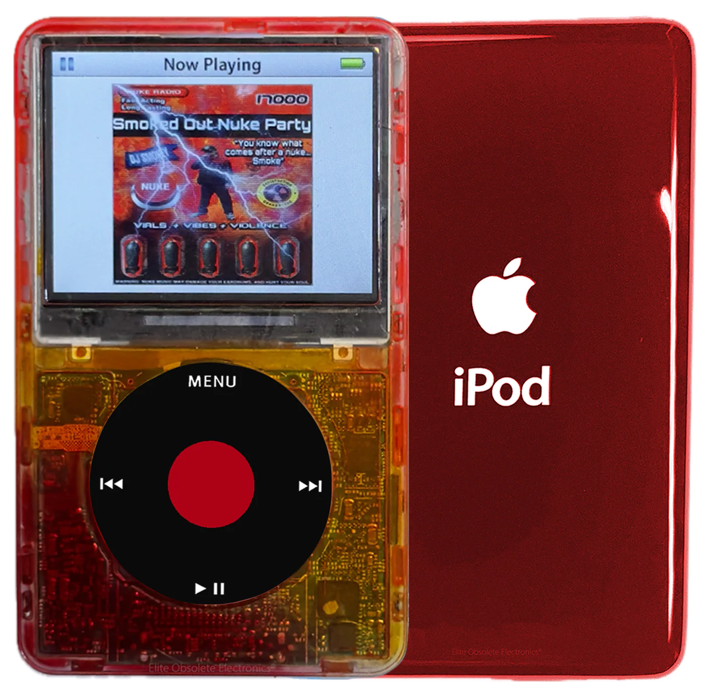New Apple iPod Video Classic 5th & 5.5 Enhanced Atomic Fireball / Black / Red (Sangria Red)