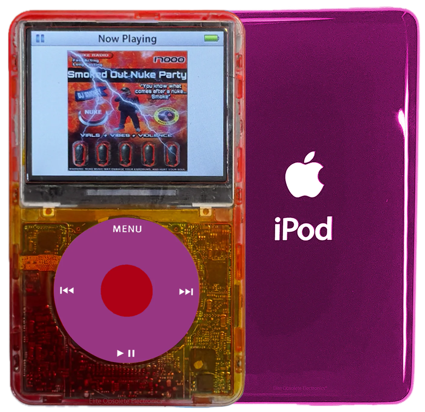 New Apple iPod Video Classic 5th & 5.5 Enhanced Atomic Fireball / Light Pink / Red (Hyper Pink)