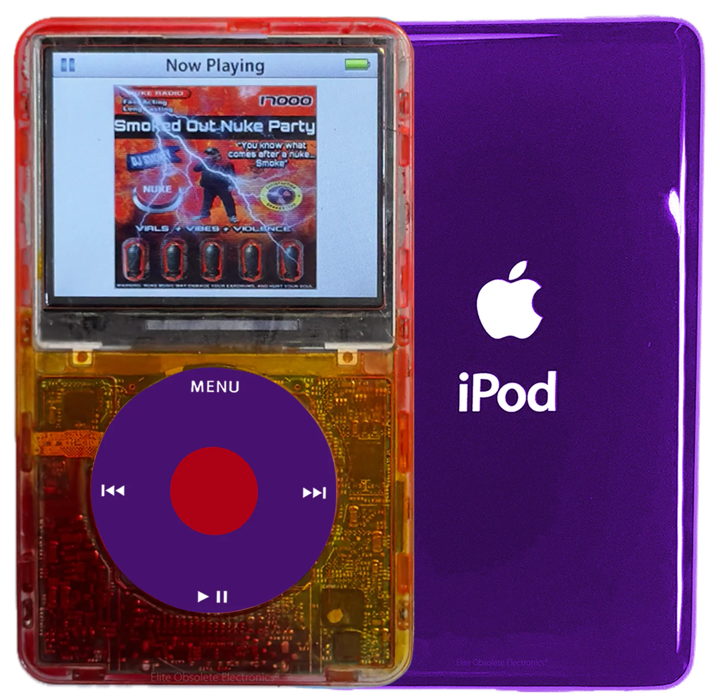 New Apple iPod Video Classic 5th & 5.5 Enhanced Atomic Fireball / Purple / Red (Midnight Purple)