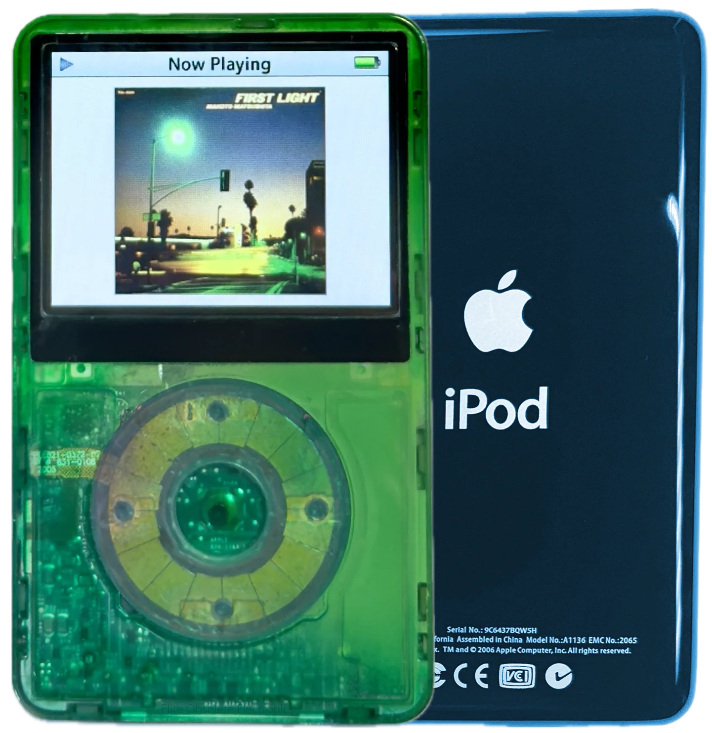 New Apple iPod Video Classic 5th & 5.5 Enhanced Atomic Green Dream / Atomic Clover / Atomic Clover (Aqua)