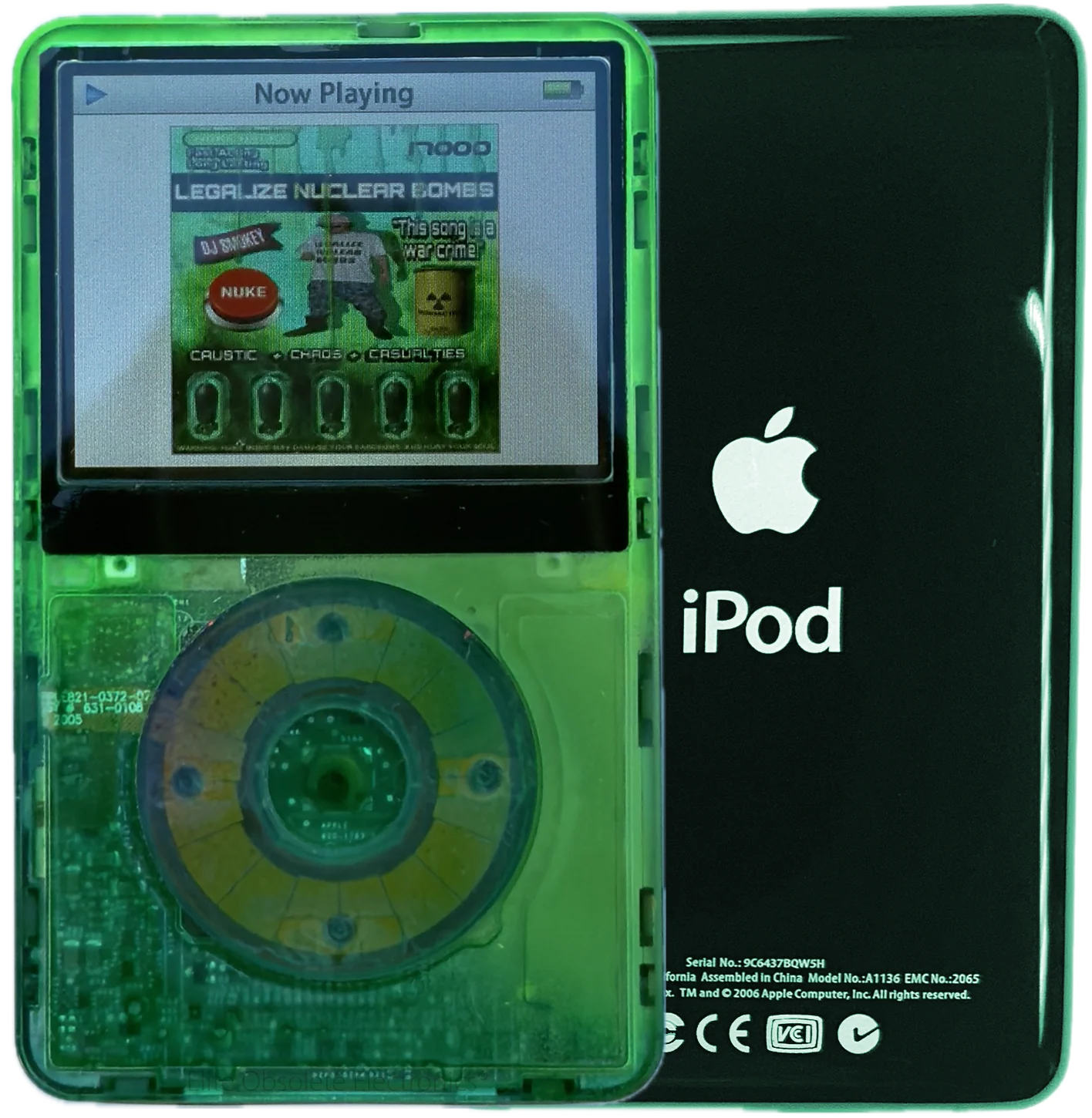 New Apple iPod Video Classic 5th & 5.5 Enhanced Atomic Green Dream / Atomic Clover / Atomic Clover (Pine Green)