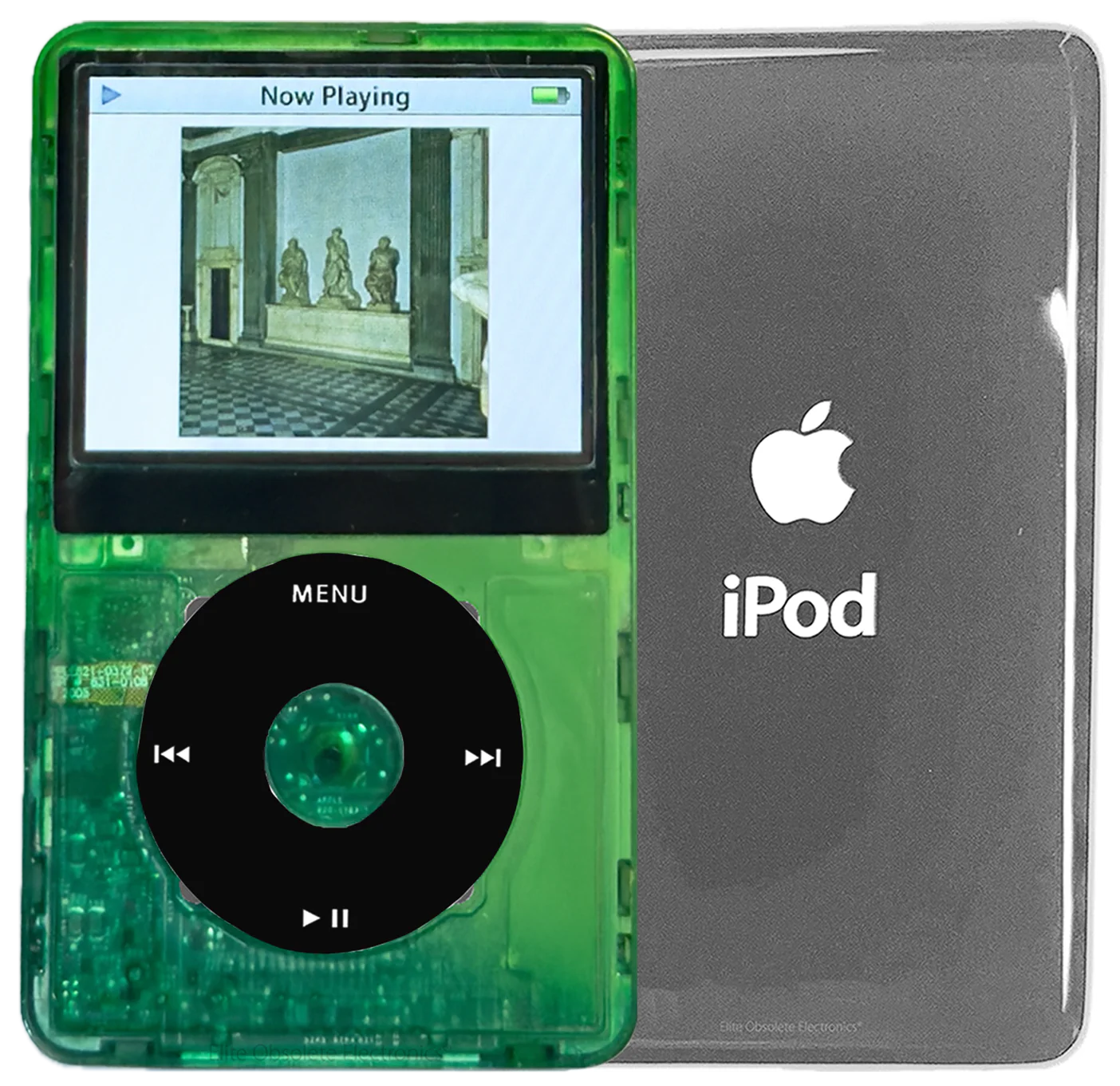 New Apple iPod Video Classic 5th & 5.5 Enhanced Atomic Green Dream / Black / Atomic Clover (Silver)