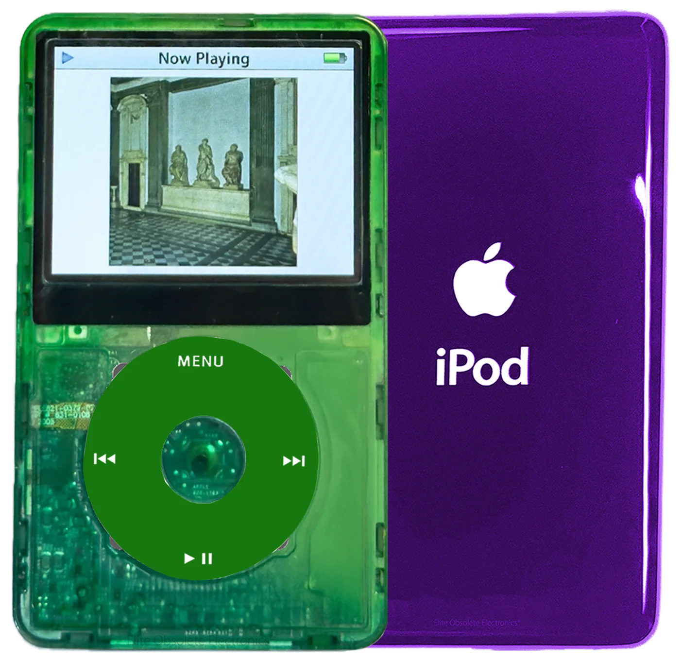 New Apple iPod Video Classic 5th & 5.5 Enhanced Atomic Green Dream / Green / Atomic Clover (Midnight Purple)