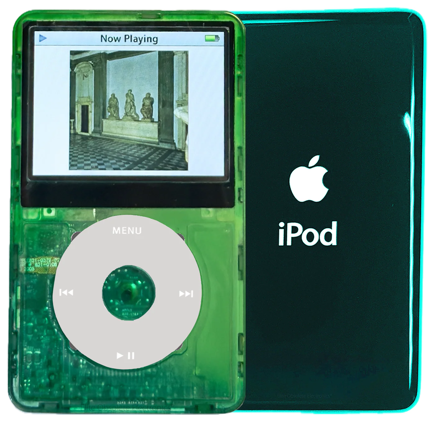 New Apple iPod Video Classic 5th & 5.5 Enhanced Atomic Green Dream / Grey / Atomic Clover (Pine Green)