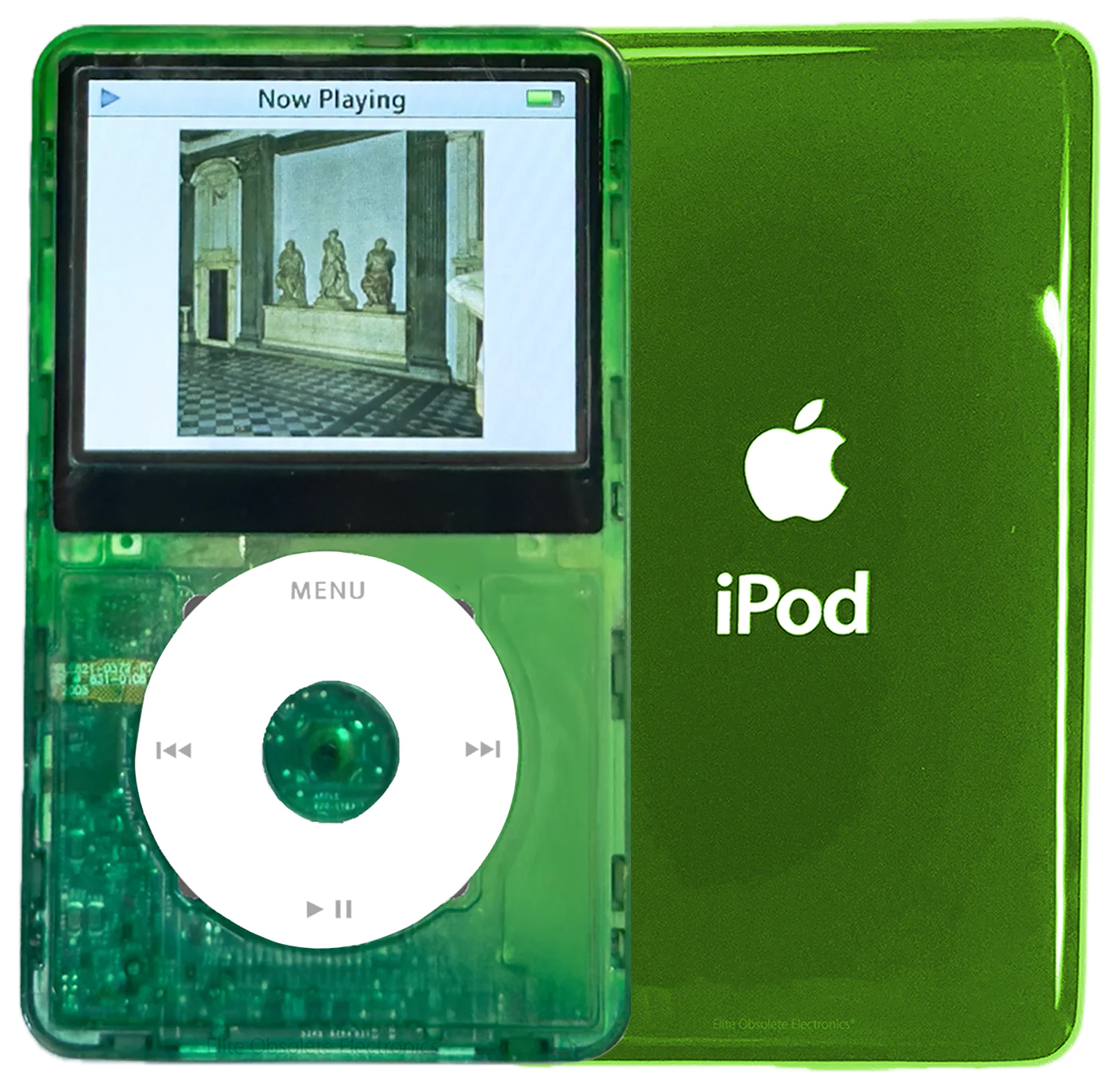 New Apple iPod Video Classic 5th & 5.5 Enhanced Atomic Green Dream / White / Atomic Clover (Toxic Green)