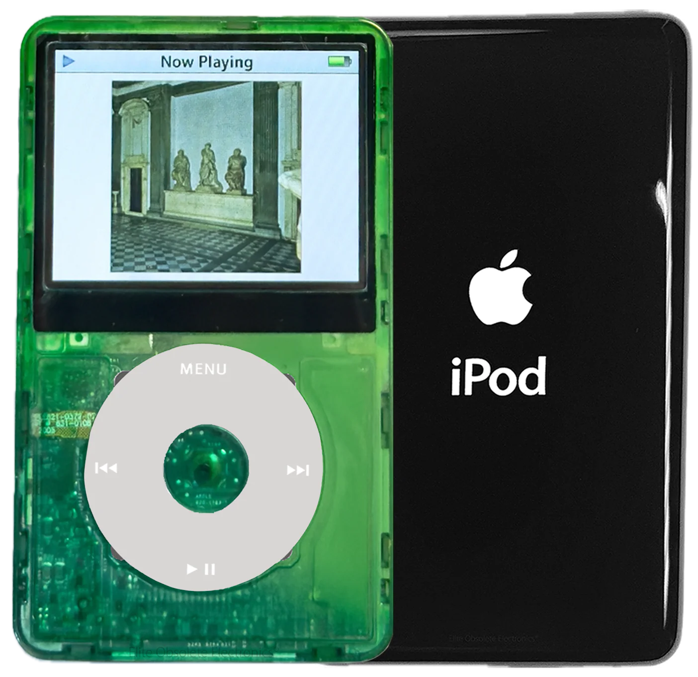 New Apple iPod Video Classic 5th & 5.5 Enhanced Atomic Green Dream / Grey / Atomic Clover (Black)