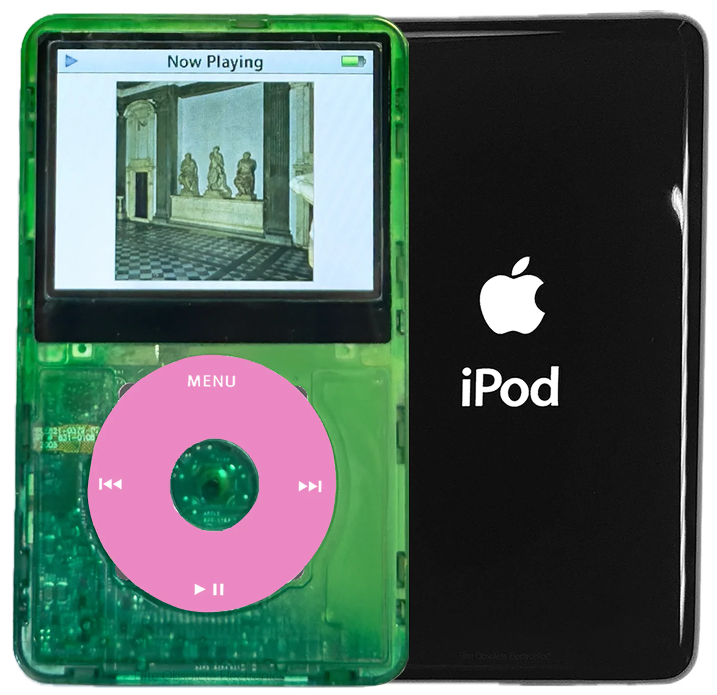 New Apple iPod Video Classic 5th & 5.5 Enhanced Atomic Green Dream / Light Pink / Atomic Clover (Black)