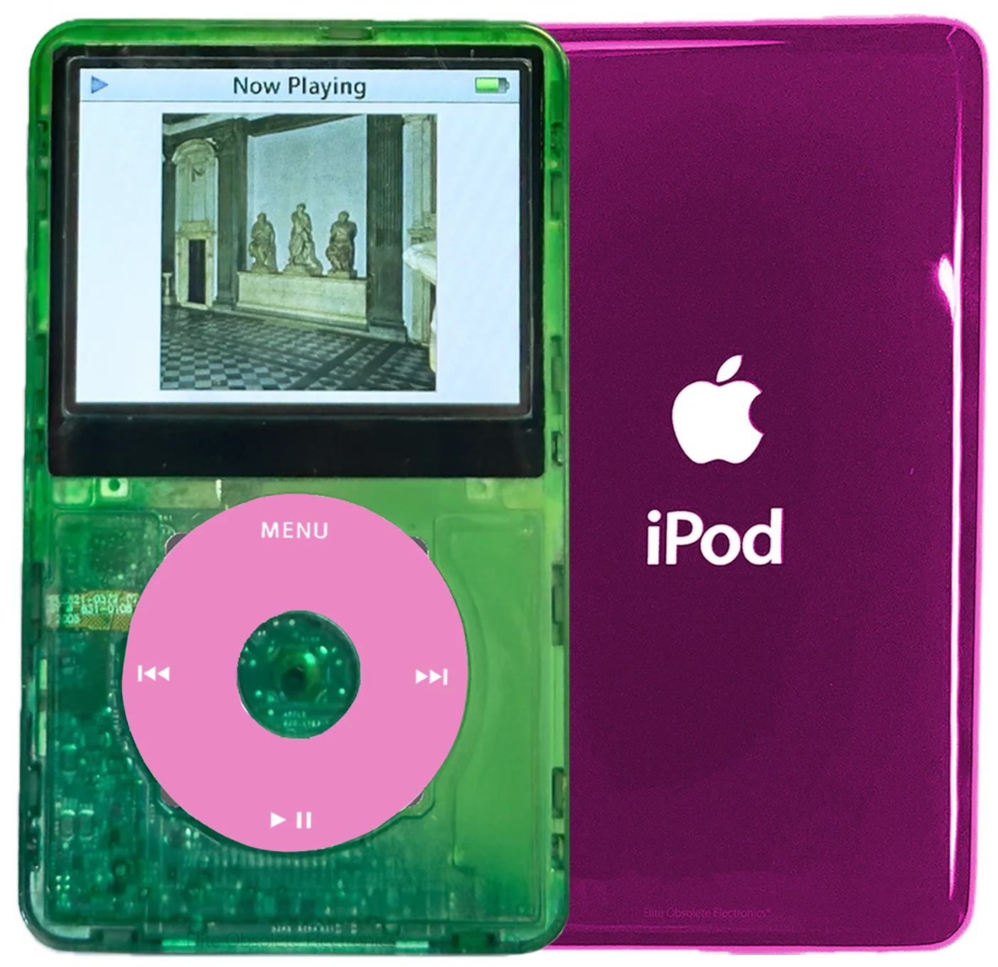 New Apple iPod Video Classic 5th & 5.5 Enhanced Atomic Green Dream / Light Pink / Atomic Clover (Hyper Pink)