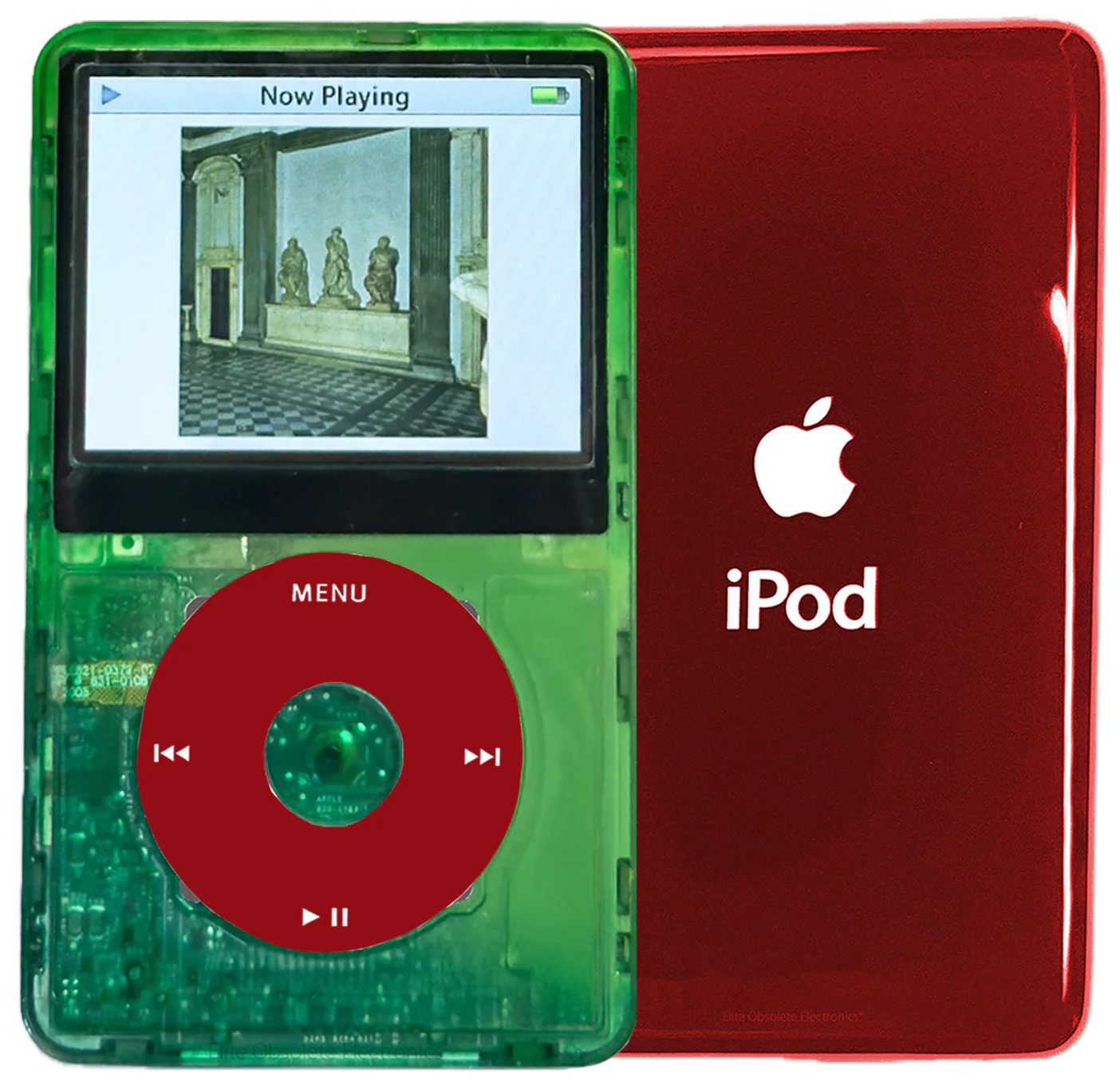 New Apple iPod Video Classic 5th & 5.5 Enhanced Atomic Green Dream / Red / Atomic Clover (Sangria Red)
